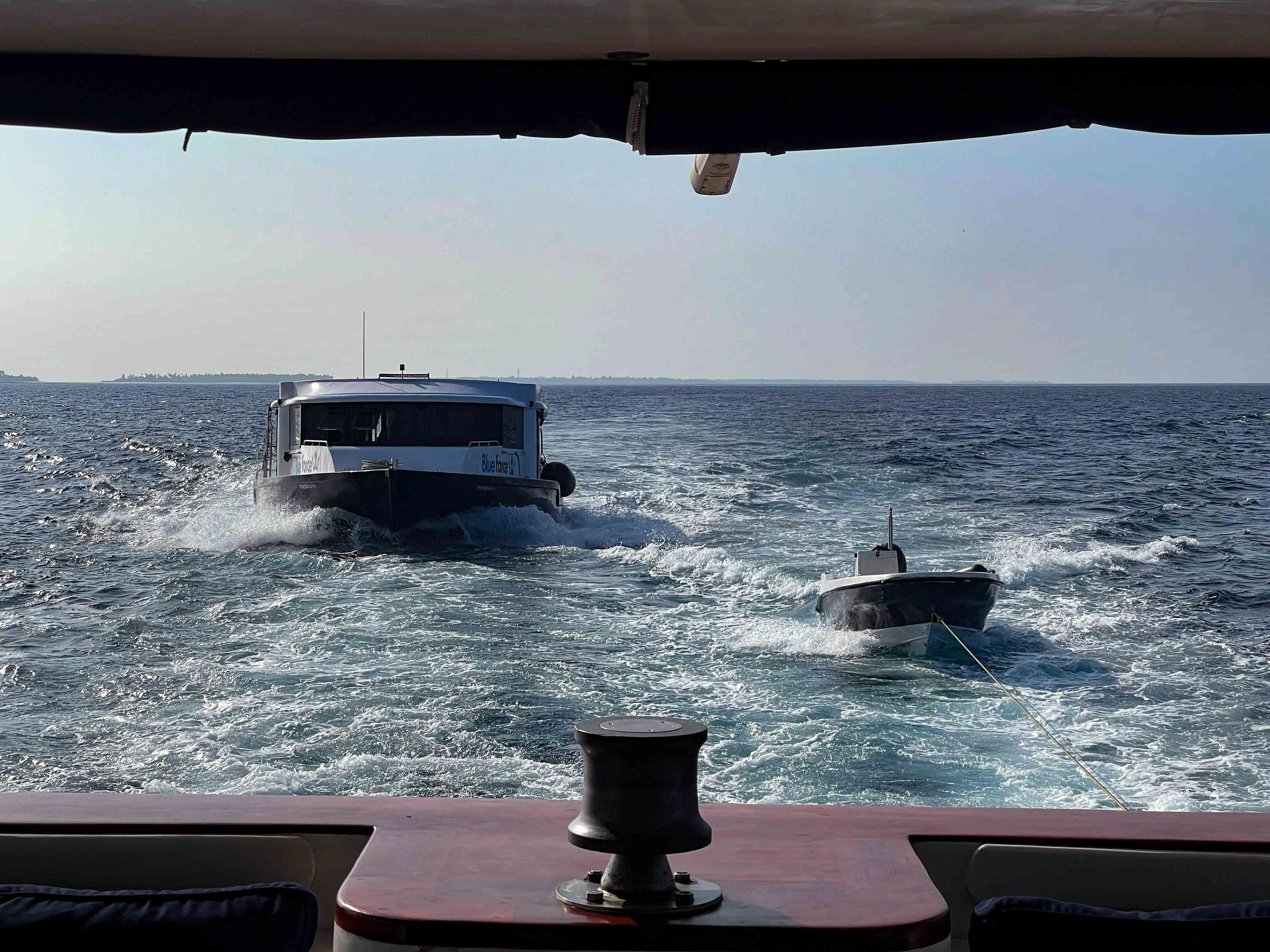 Transitioning between atolls.