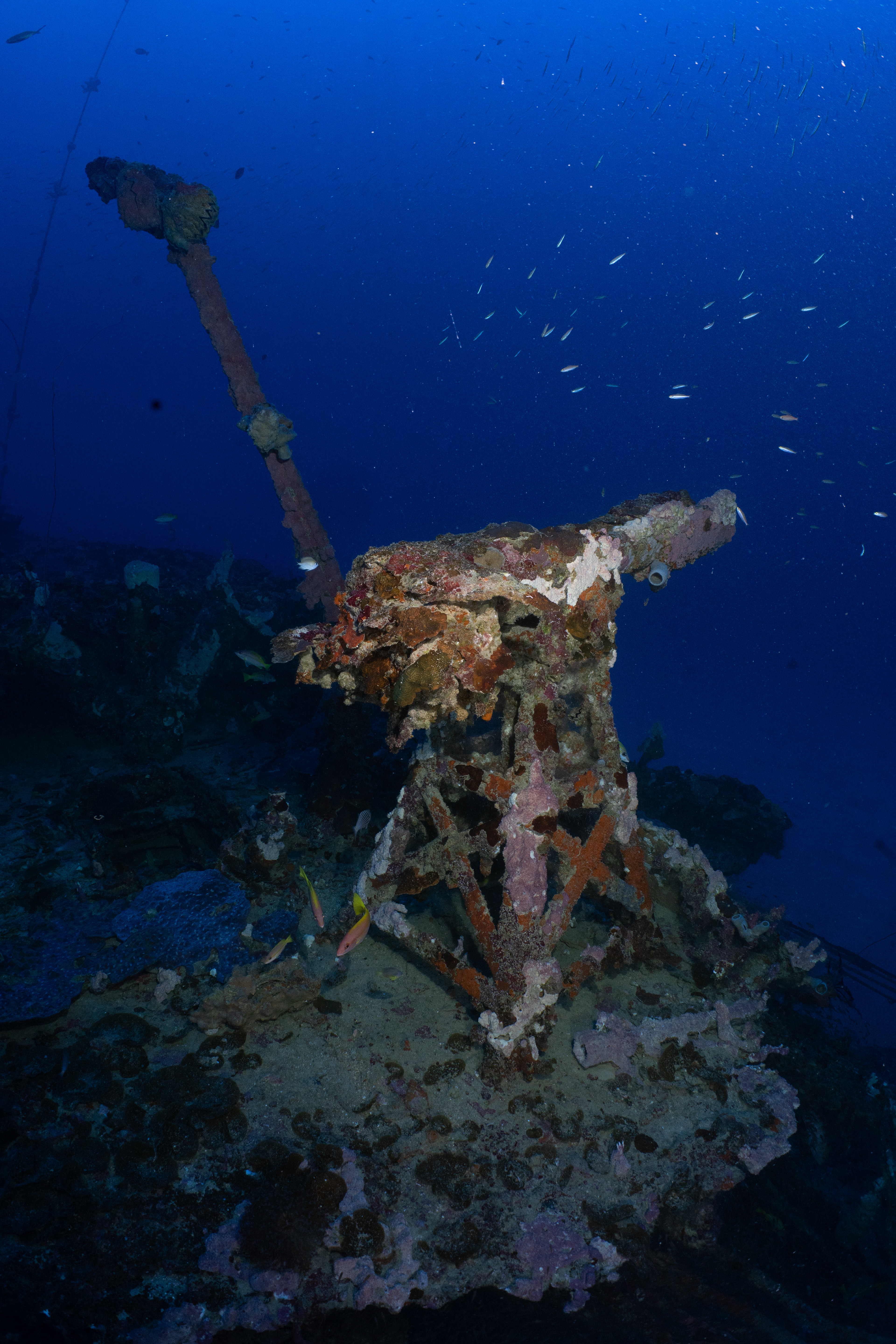 Smaller anti-aircraft gun.