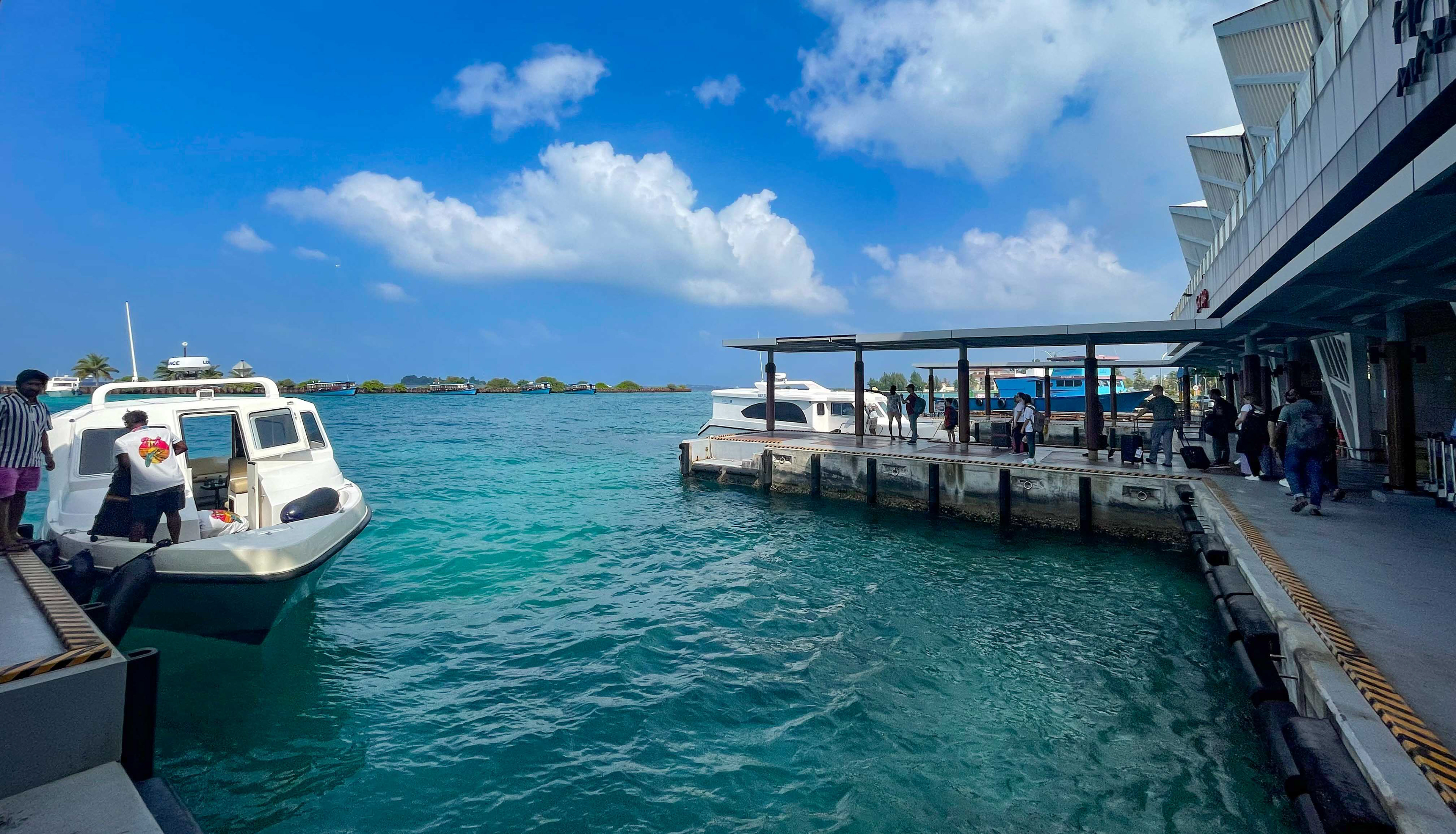 Water taxi terminal at Male' airport.