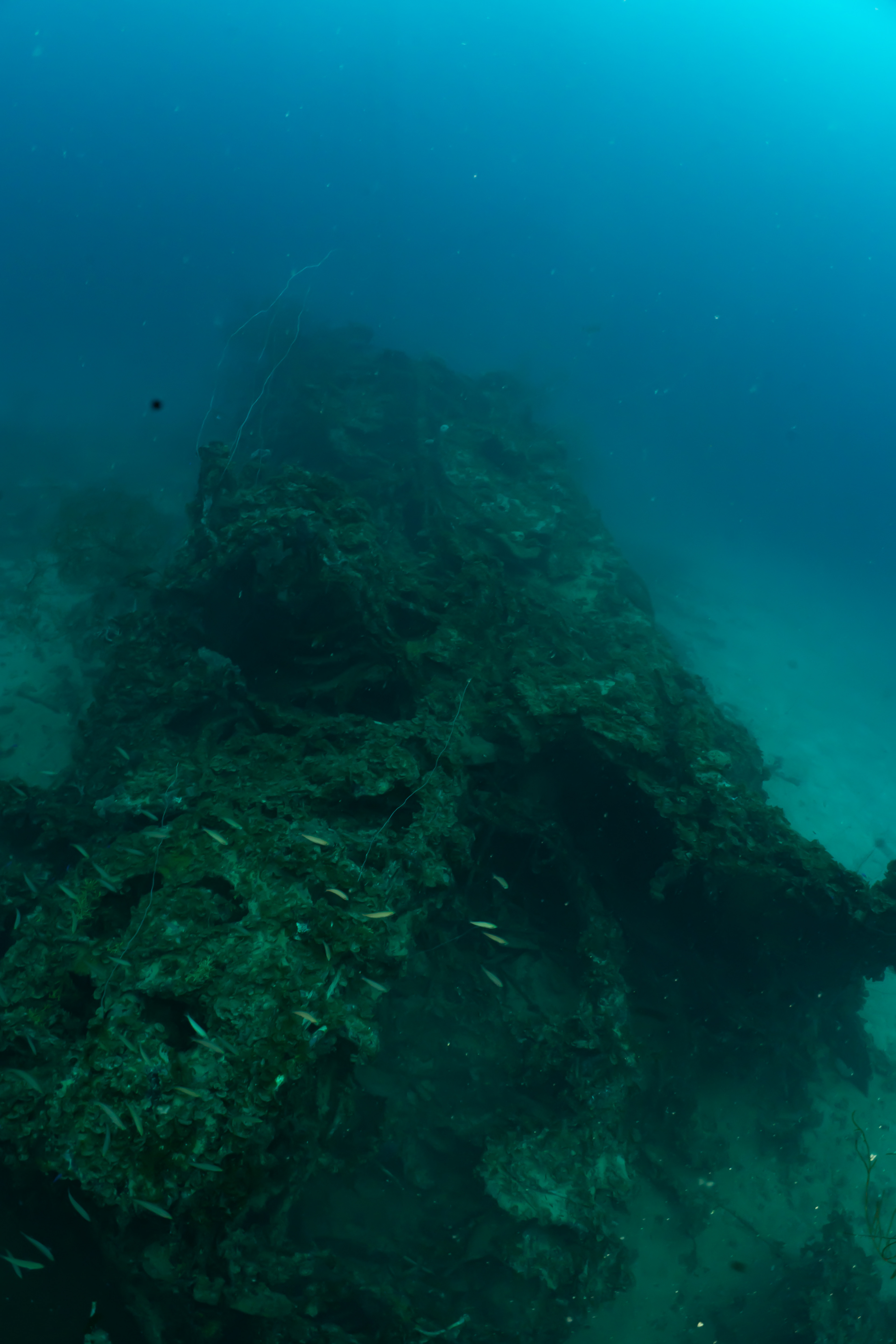 Looking forward from mid-ships.