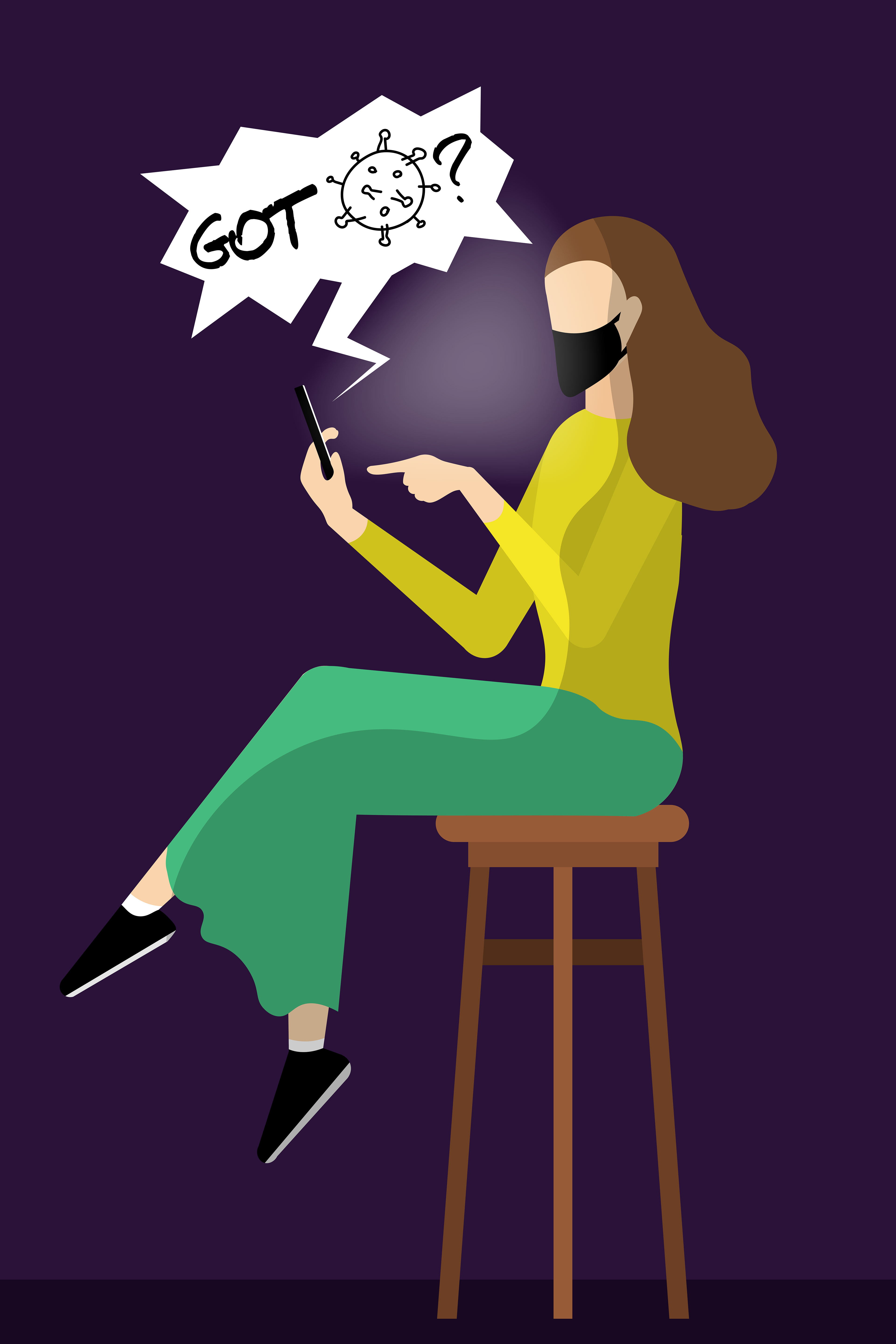 An app that was designed originally to track the symptoms and well-being for students in quarantine was rolled out to the general Purdue campus in January 2021. This piece was an exercise in representing the human form (one of the areas I struggle in) while also telling readers what the app does in a concise manner.