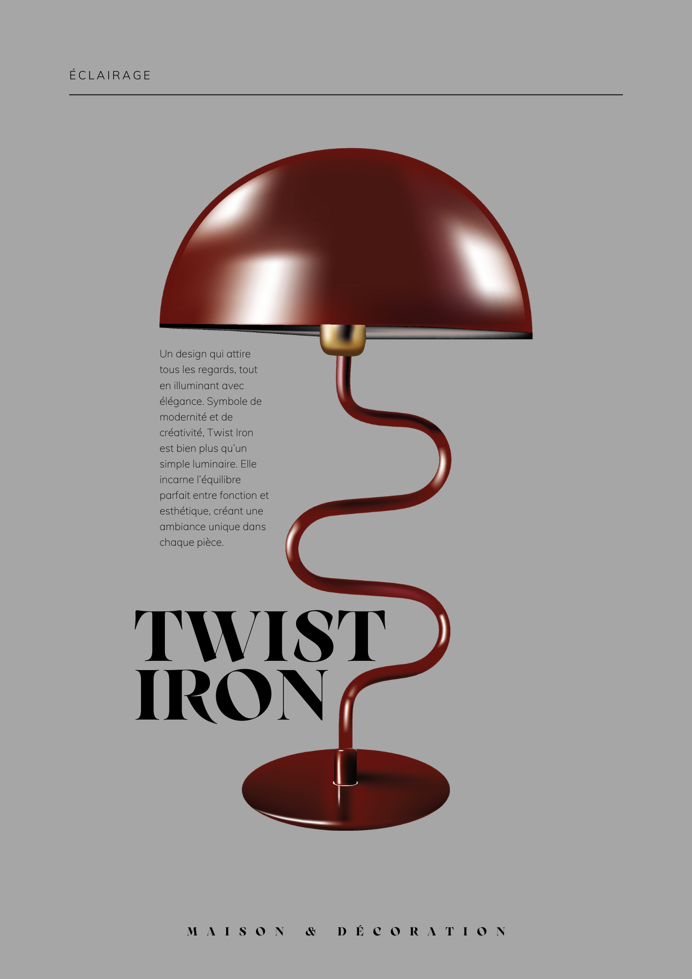 Lampe 3d en filet de dégradé Illustrator
