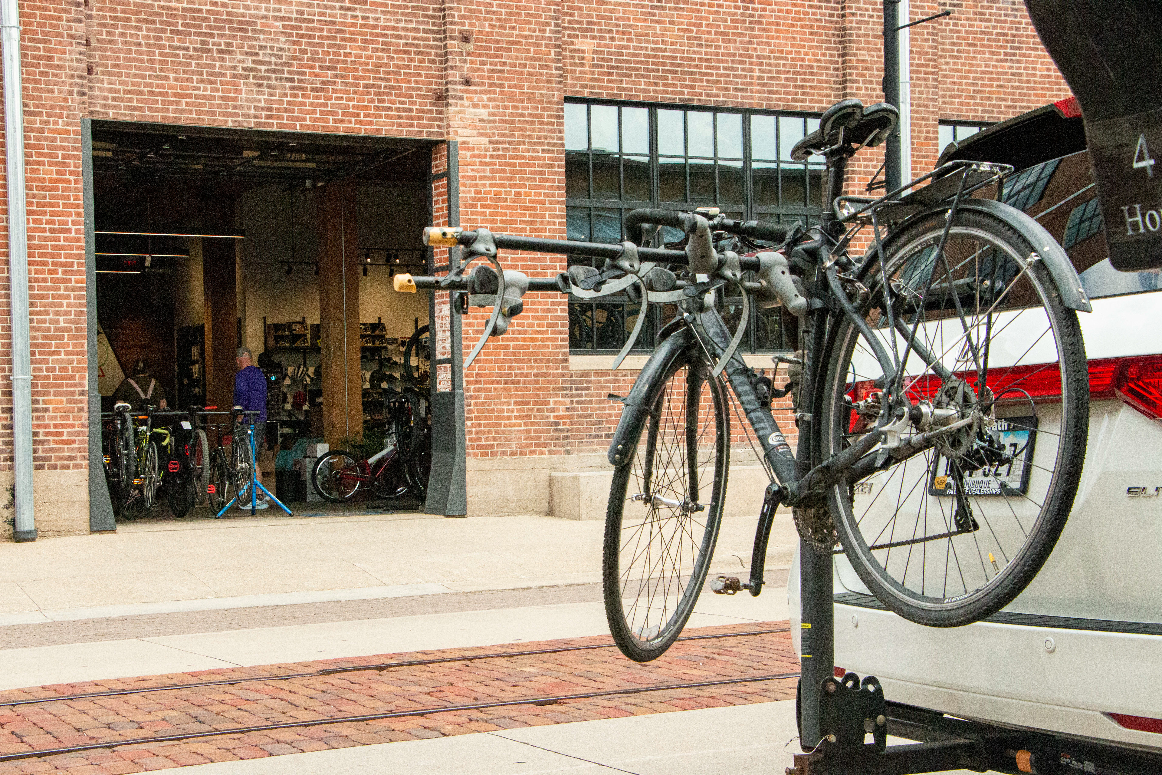 Bicycle World in Dubuque, IA on April 27, 2024. Bicycle World is the biggest bike shop in Dubuque.