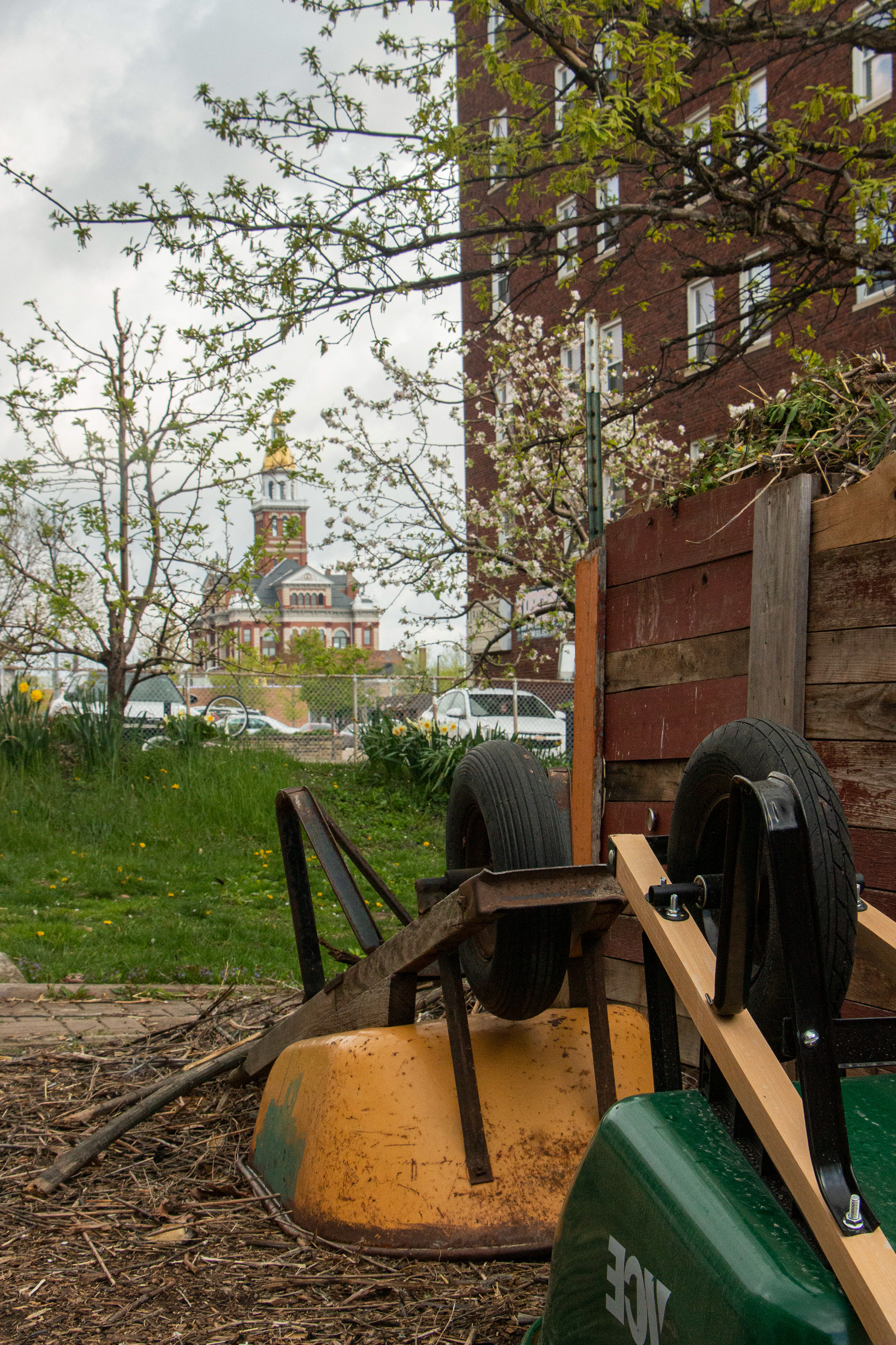 Rescue Mission Community Garden in Dubuque, IA on April 27, 2024.