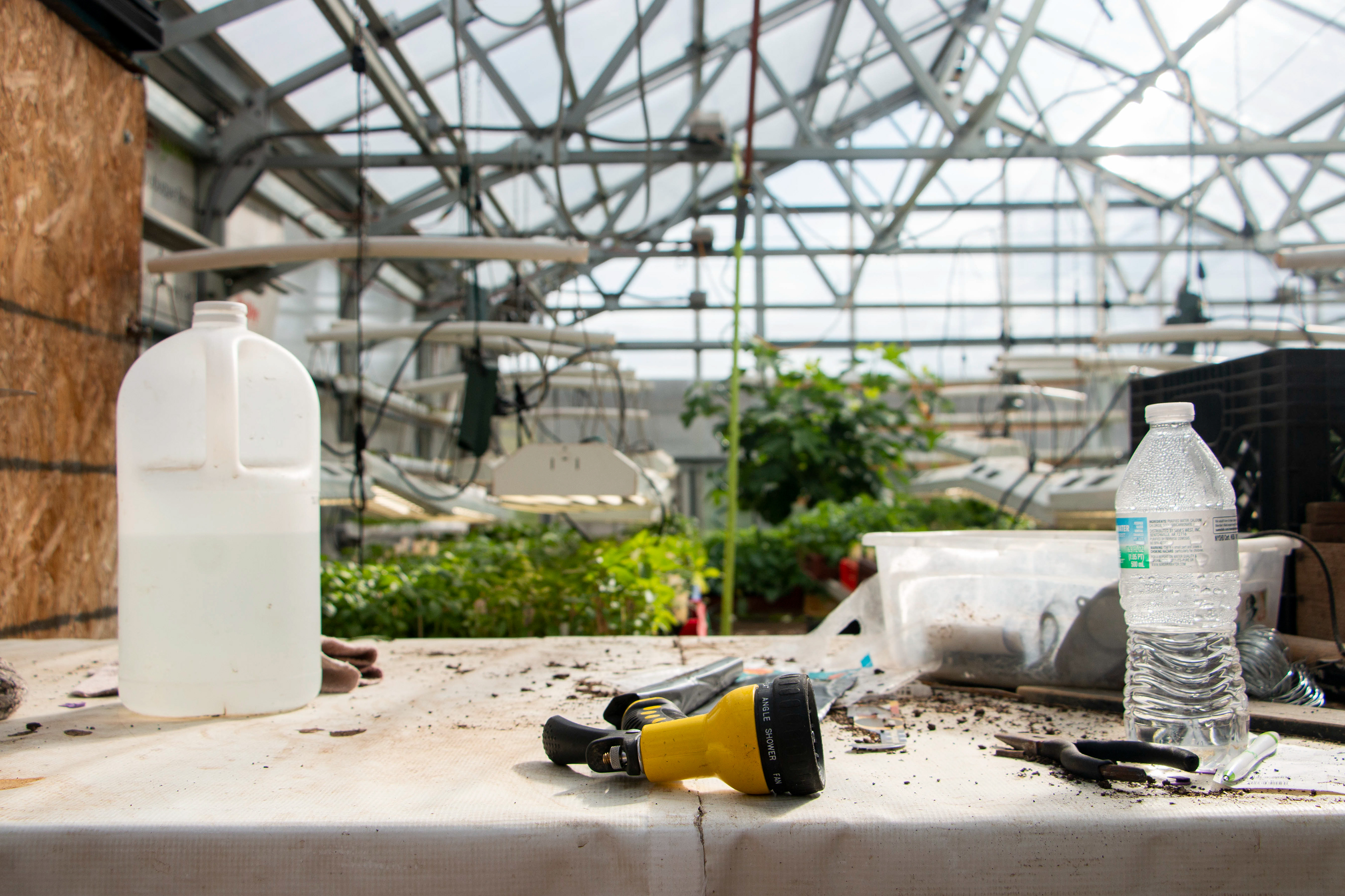 Rescue Mission Community Garden's greenhouse in Dubuque, IA on April 27, 2024.