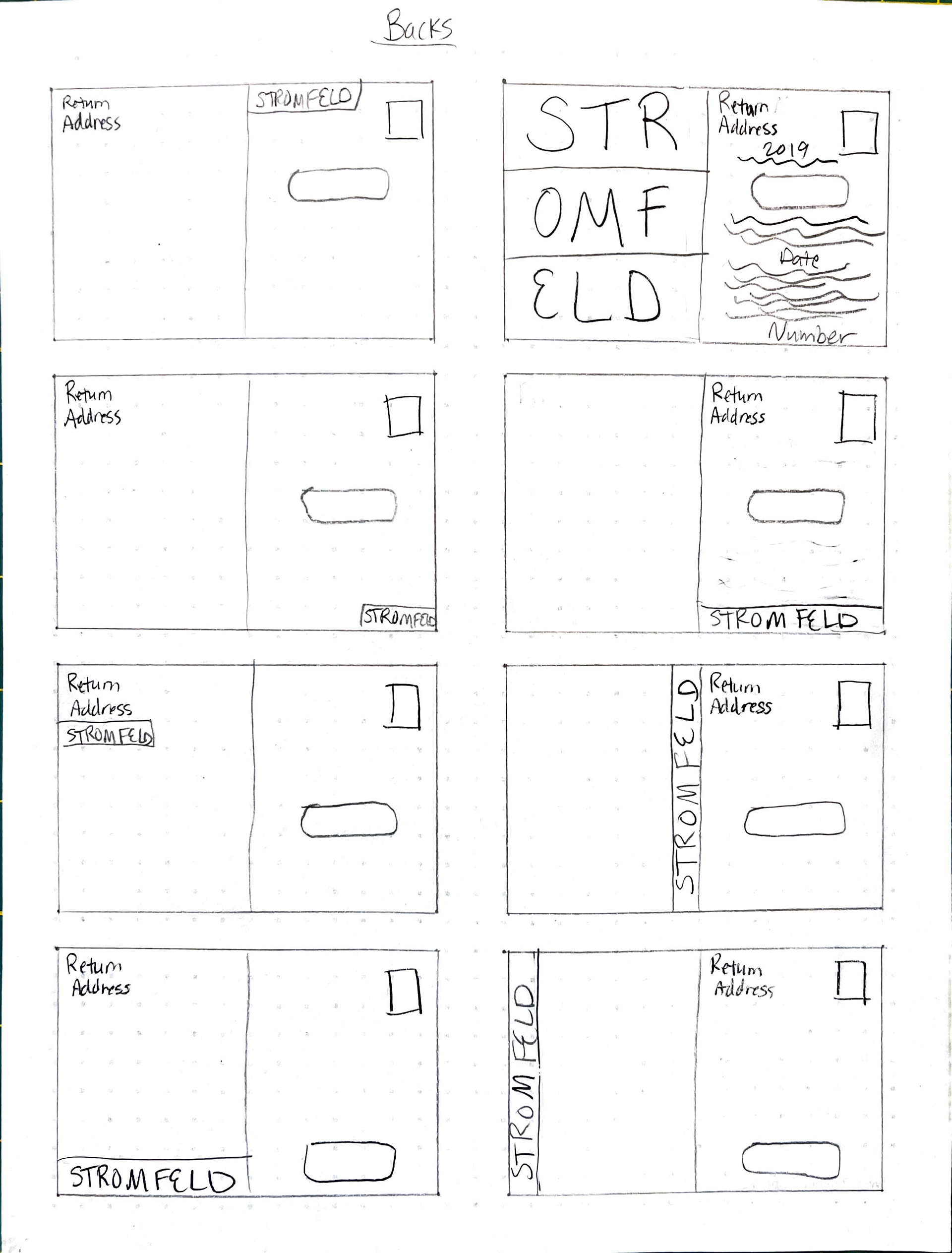 Initial Back Sketches