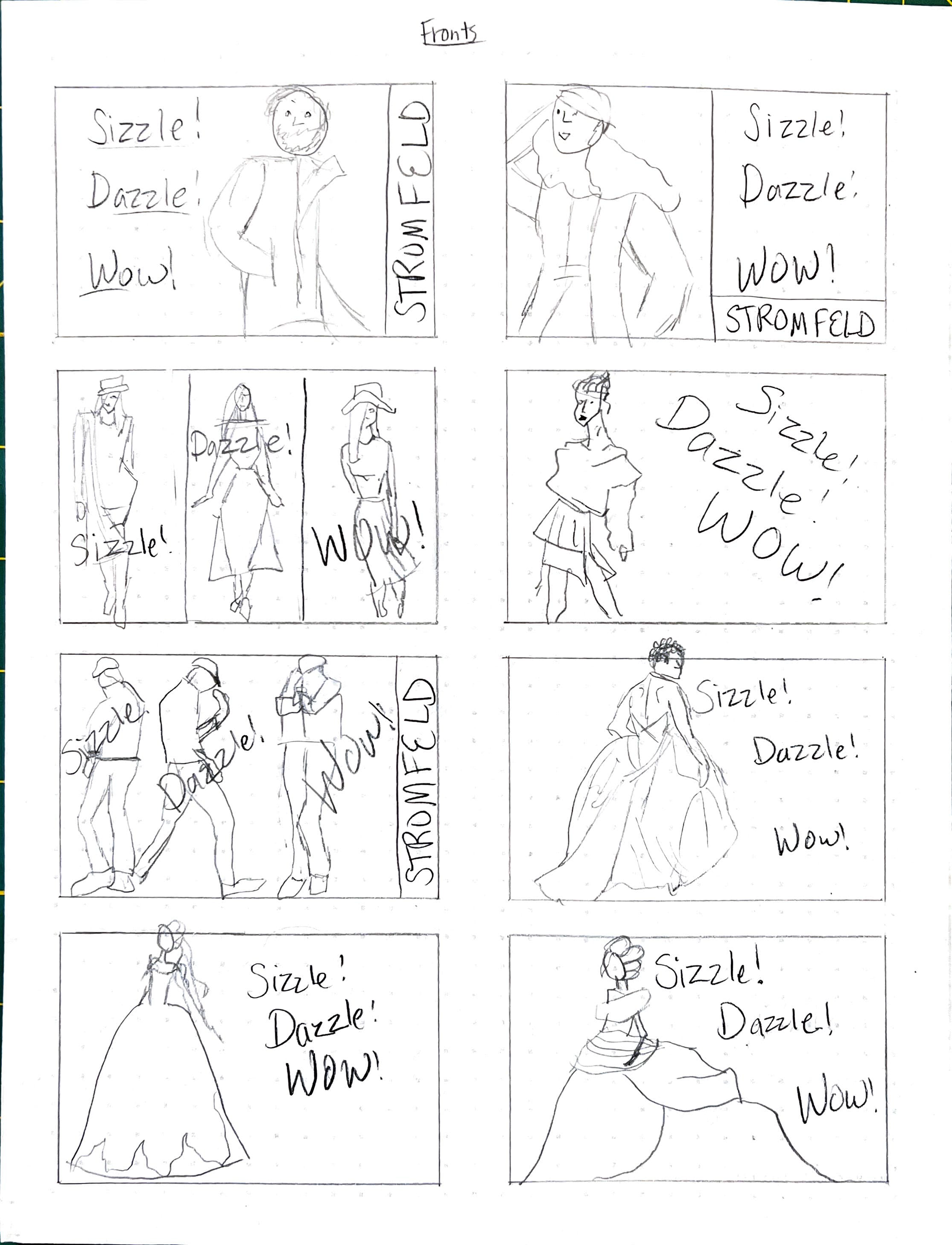 Initial Front Sketches