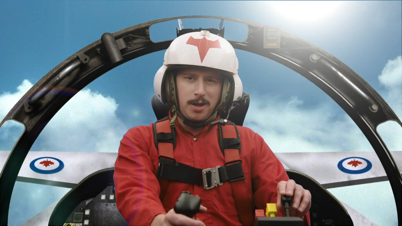Green Screen Snowbird Cockpit