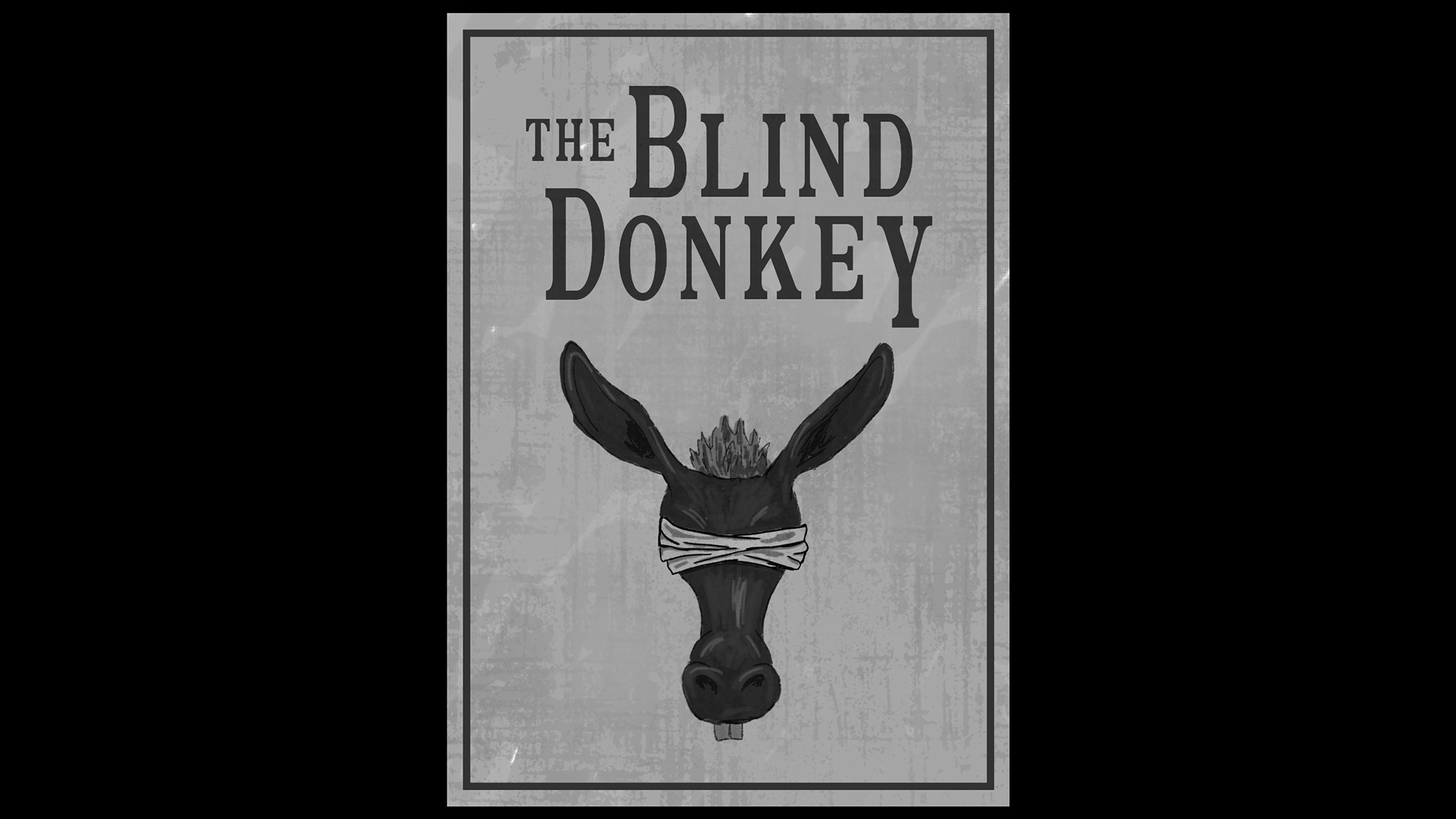 The Blind Donkey Tavern Sign - Detail