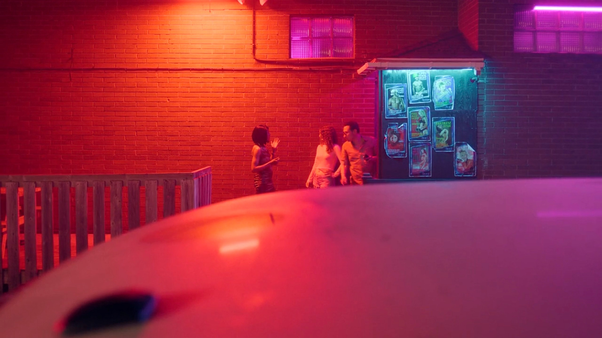 Comical Stripper Posters Outside The Nudio Strip Club