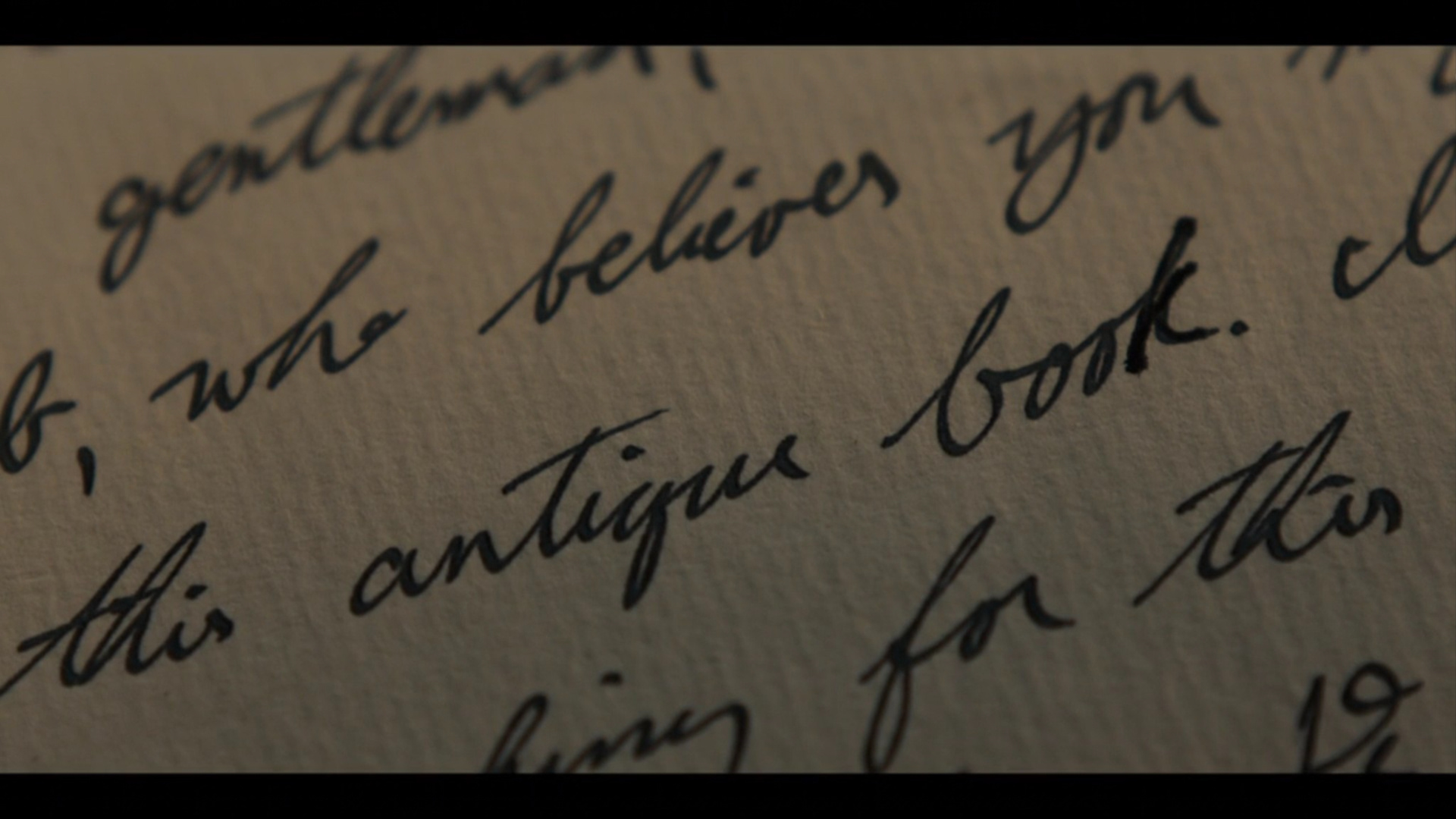 Letter - Antique Book Reference