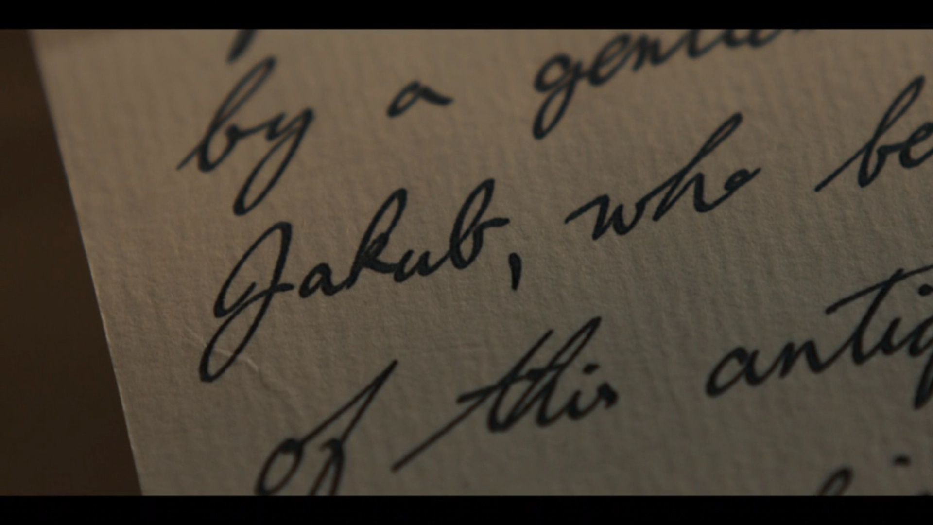 Letter - Jakub Character Reference