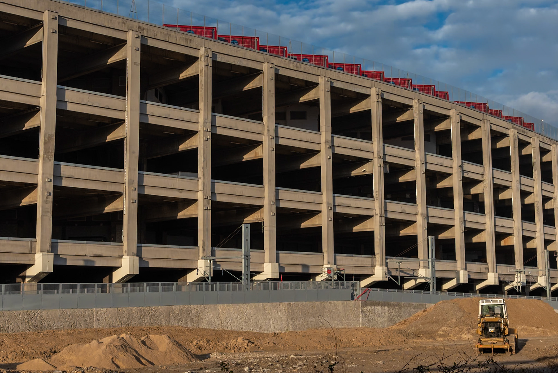 A building site in Porte de la Chapelle near the new sports arena. Paris, March 3, 2024.