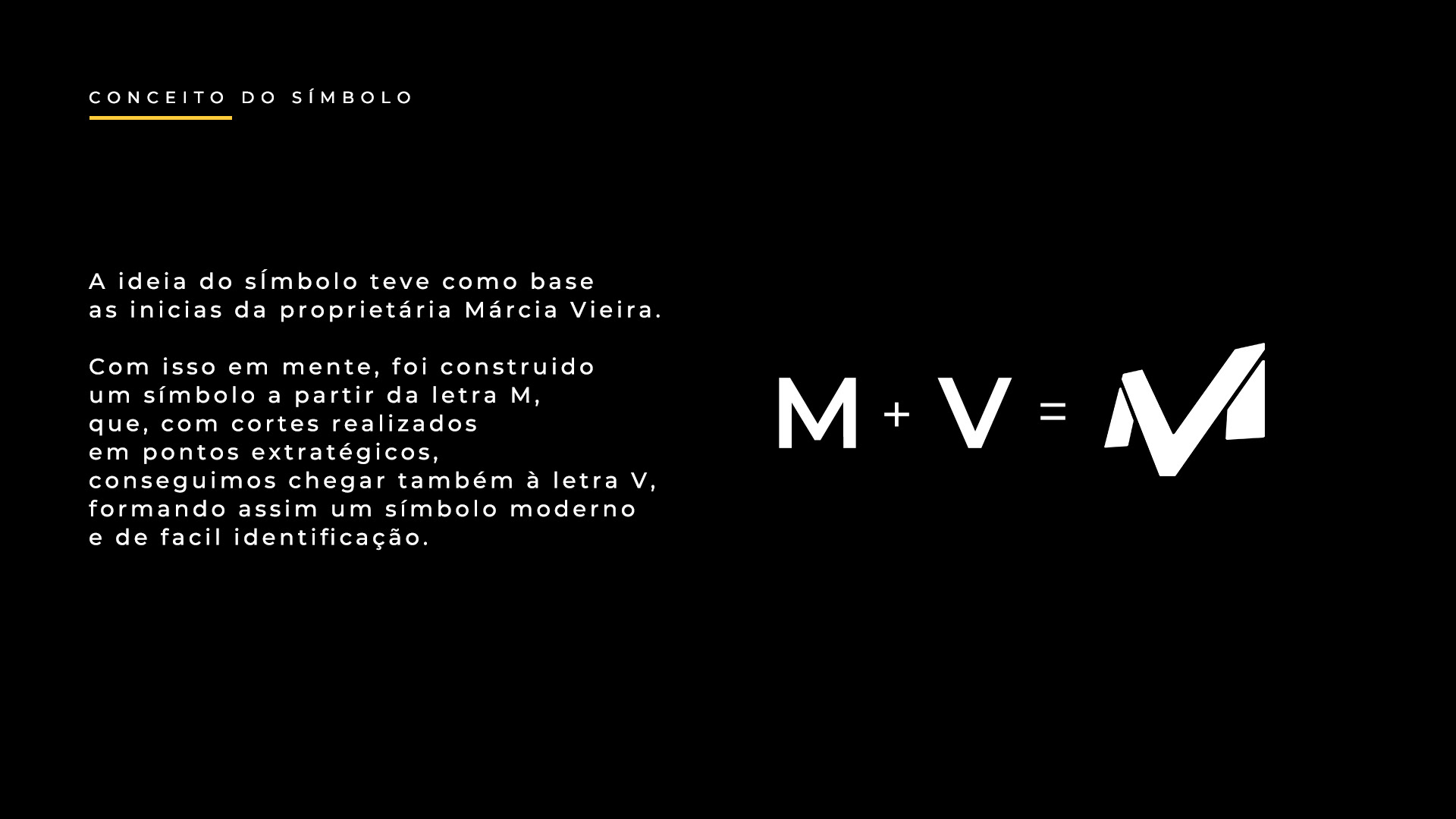 descrição do conceito da criação com símbolo