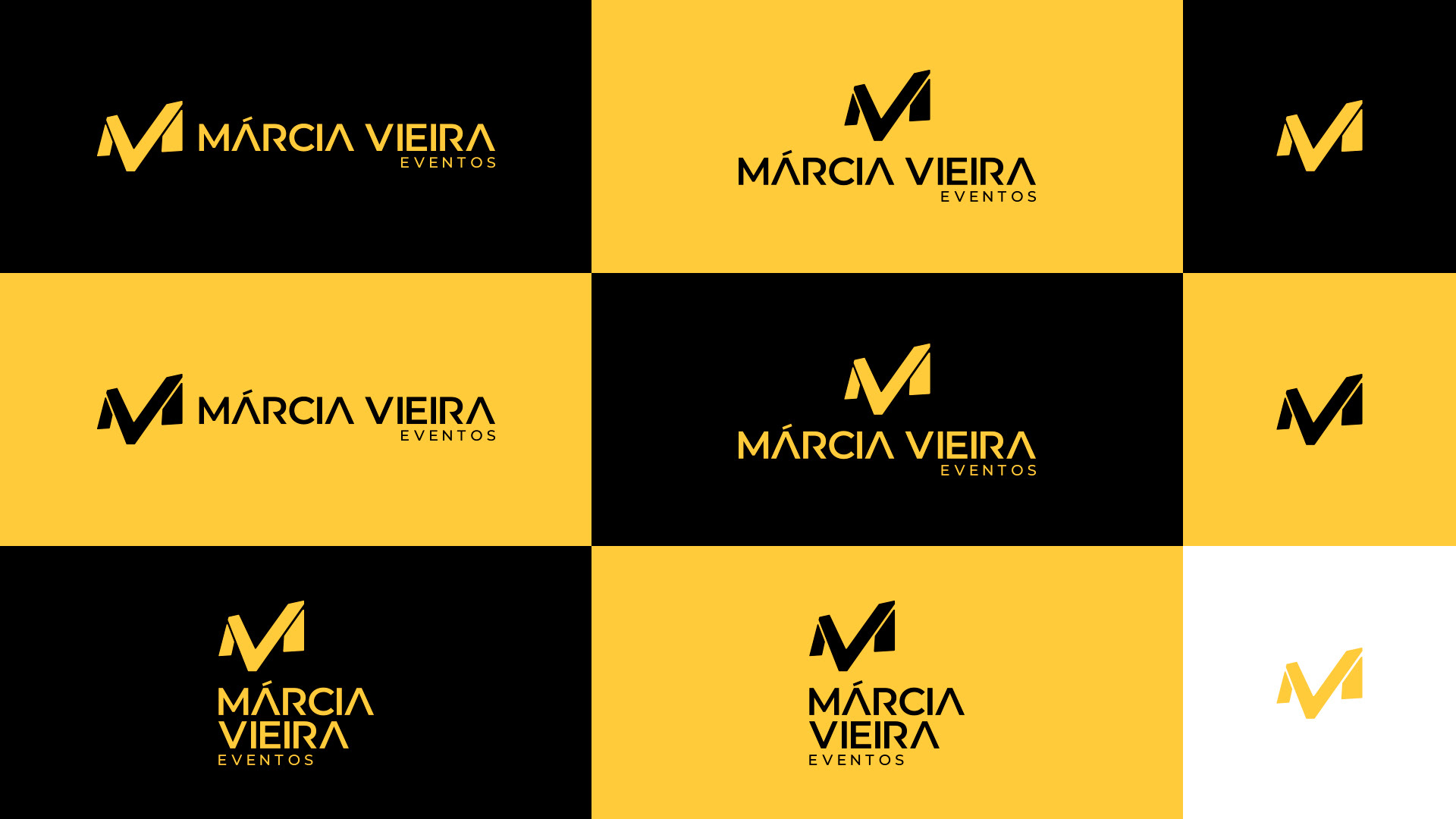 imagem com as versões do logotipo em preto e dourado