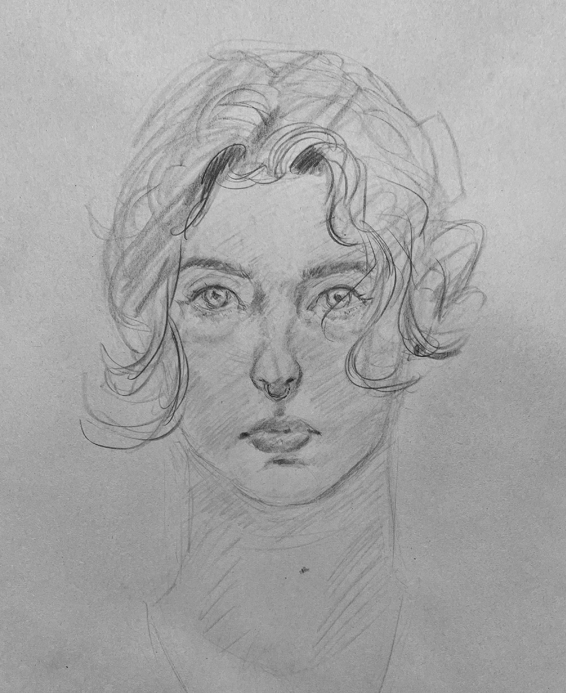 Face Study - Life Drawing