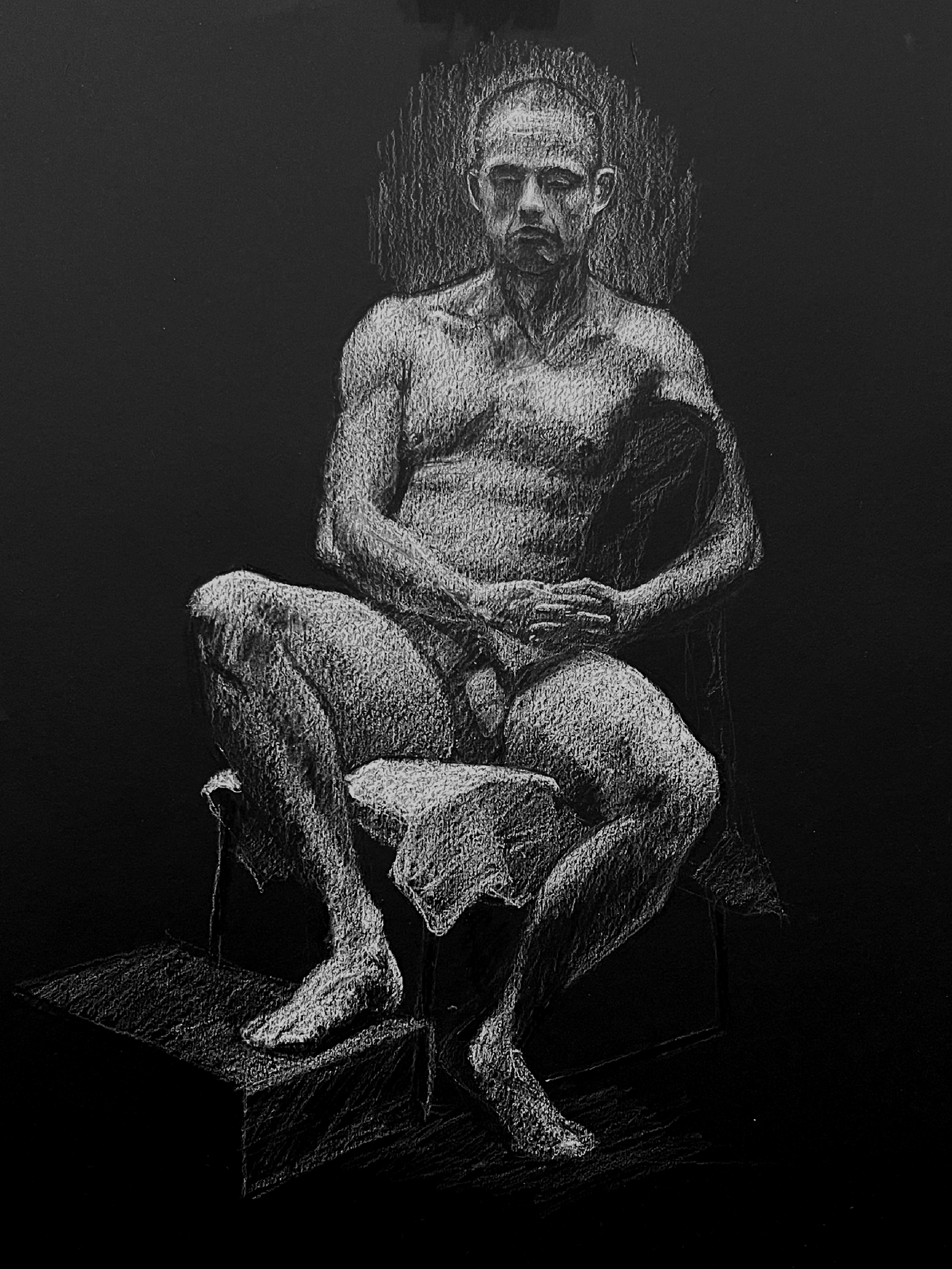 White on Black - Life Drawing