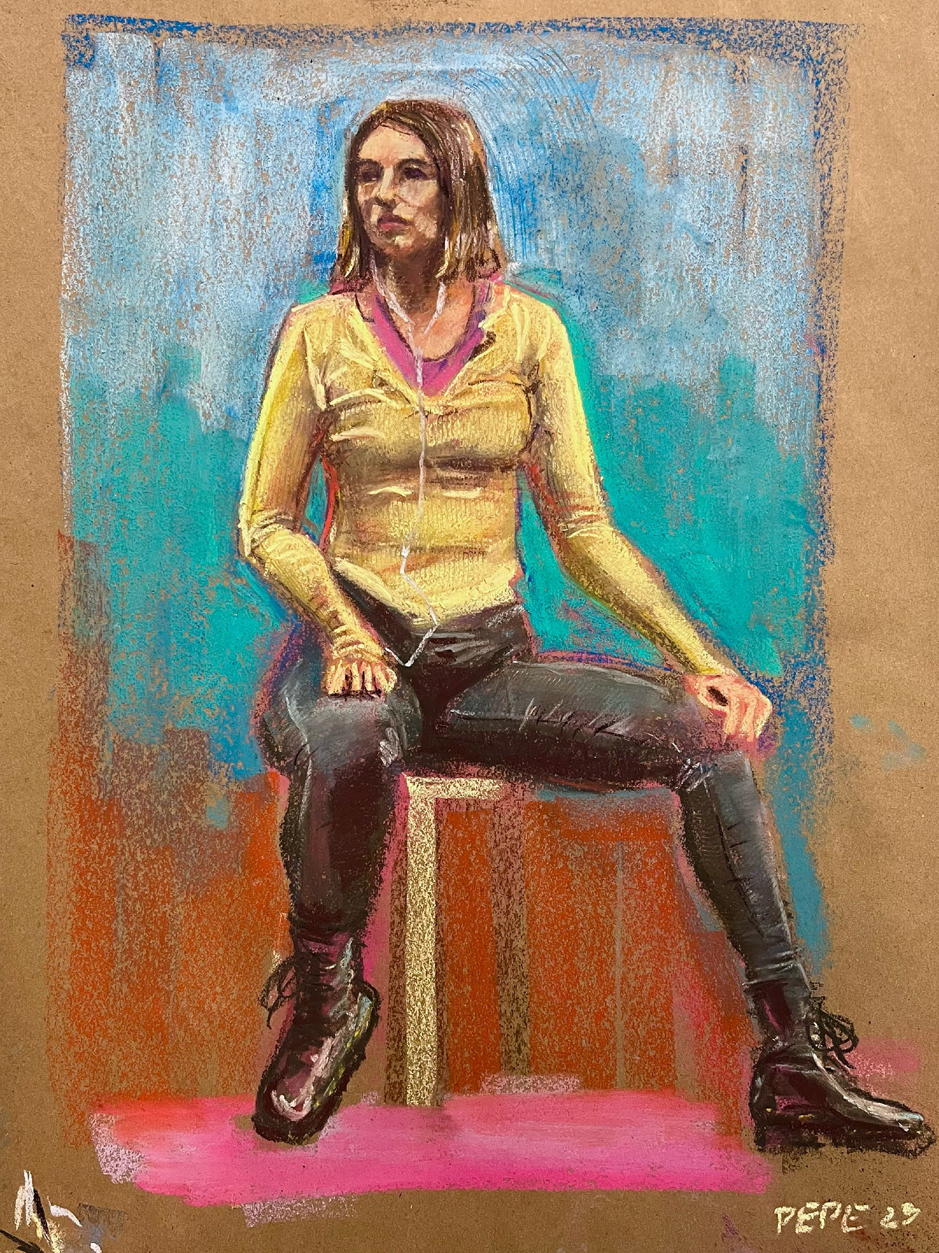 Color Pastels - Life Drawing