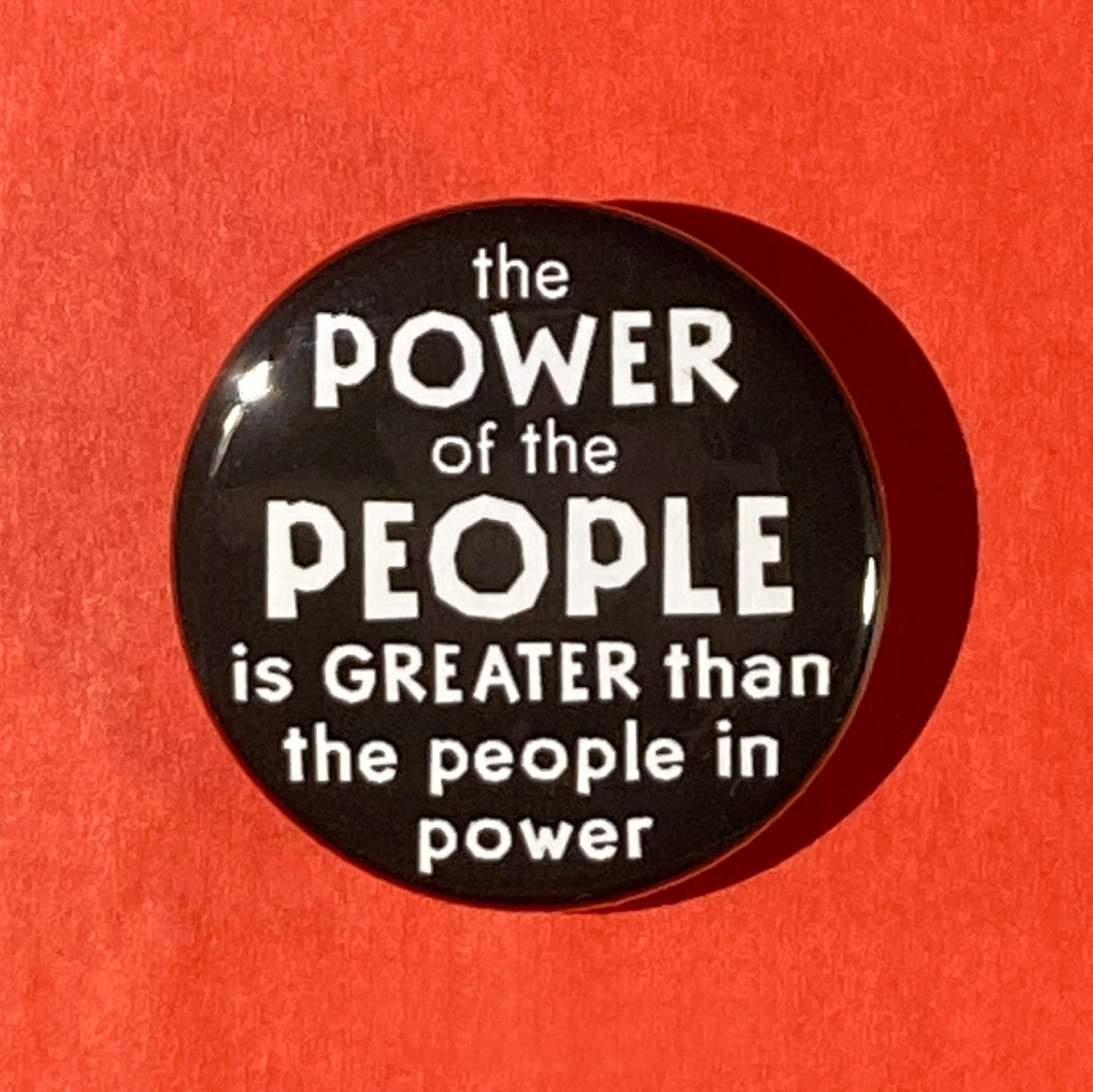 Power o' the People Pin Back Button on Etsy
