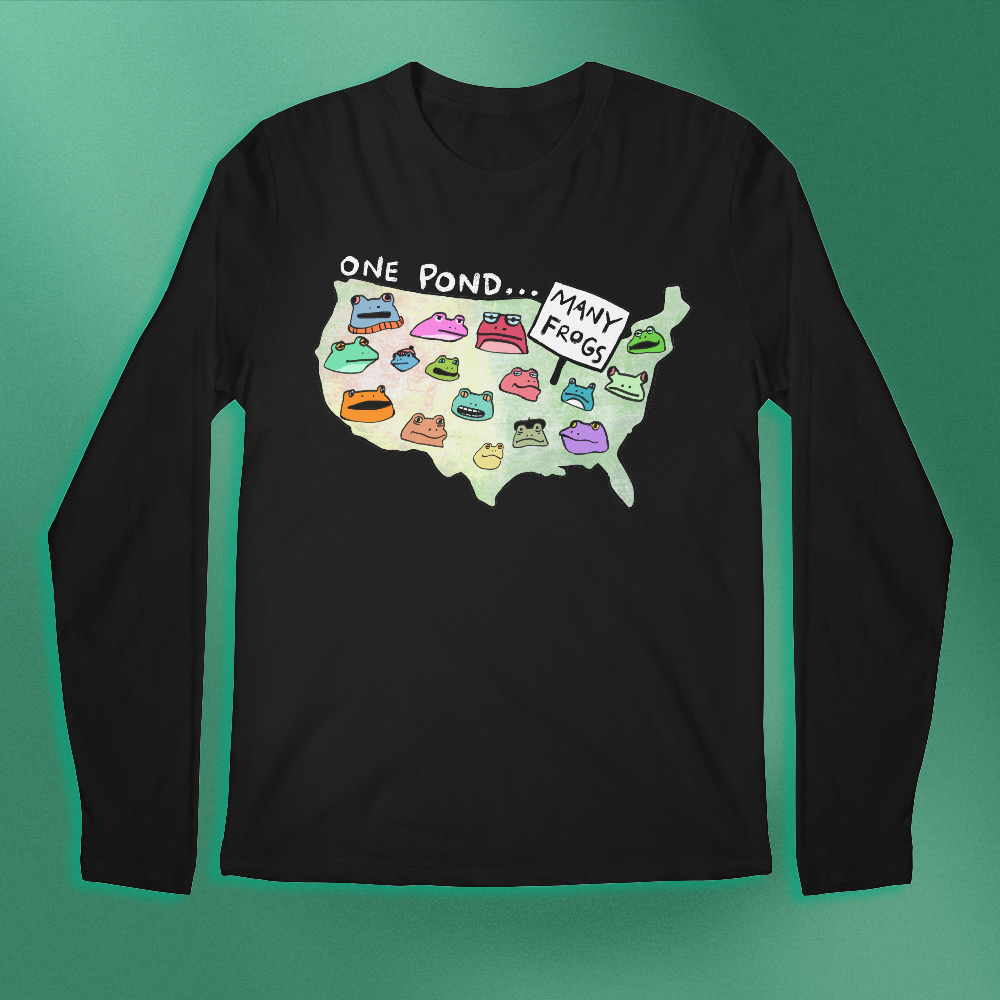 Available on Threadless or Etsy! Long & Short sleeves and lots of colors!