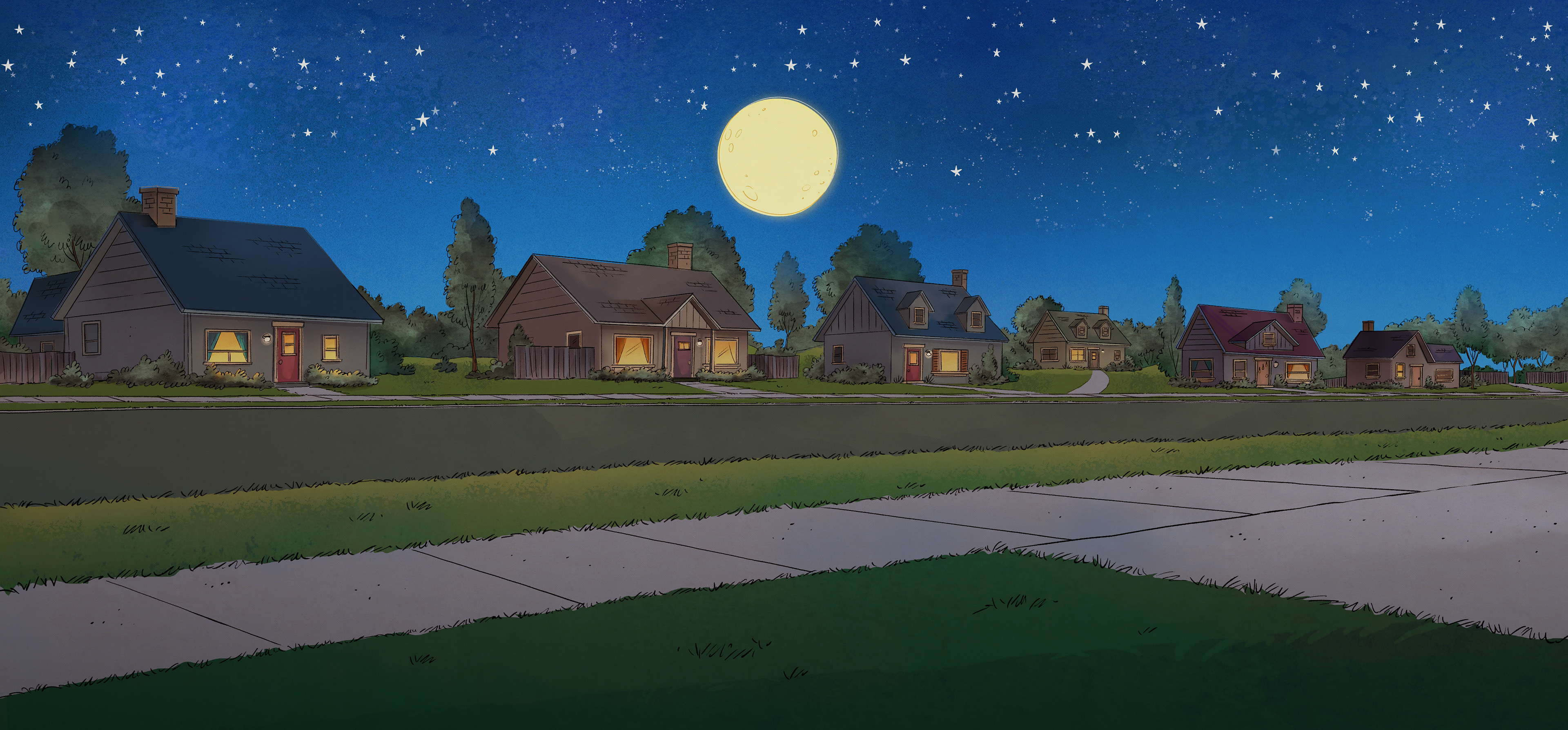 The Snoopy Show - Background Paining