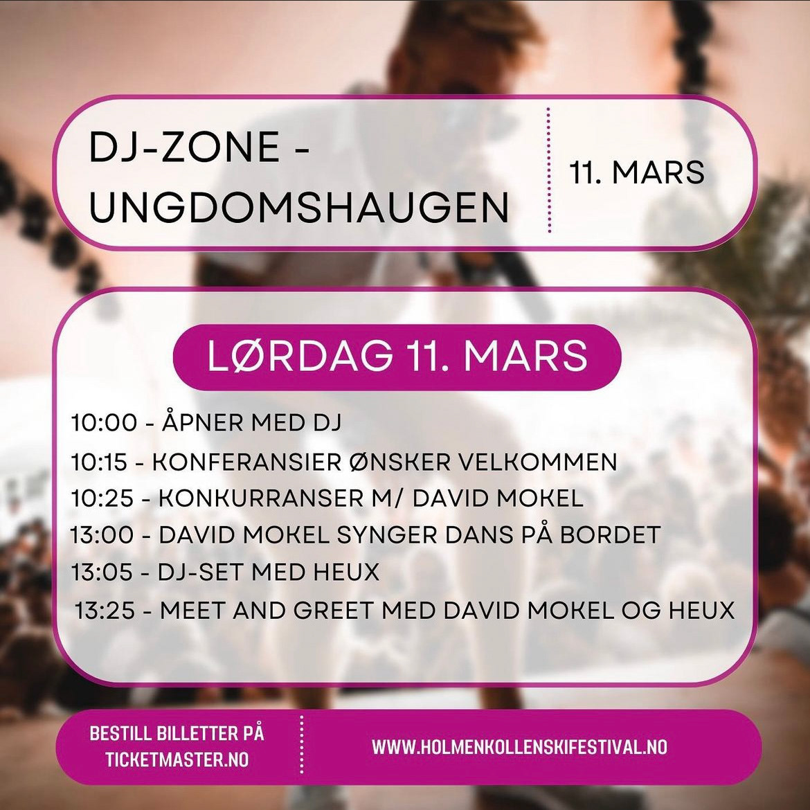 Program mars 2023 postet på Instagram.