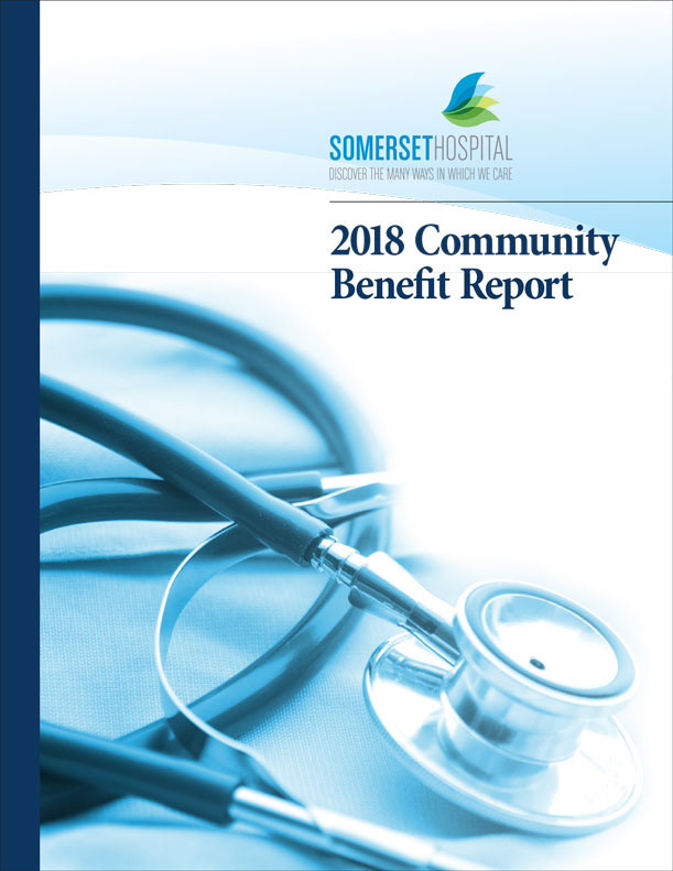 Annual Report Cover for Somerset Hospital Editor Sarah Deist