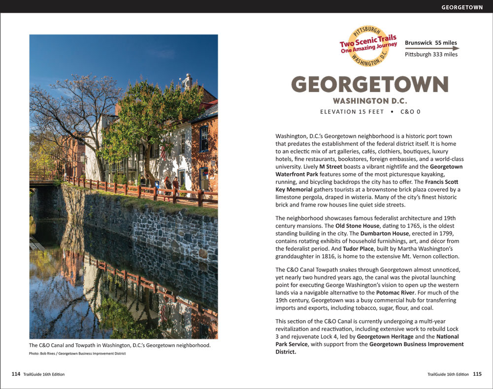 TrailGuide, two page spread, Editor Bryan M. Perry