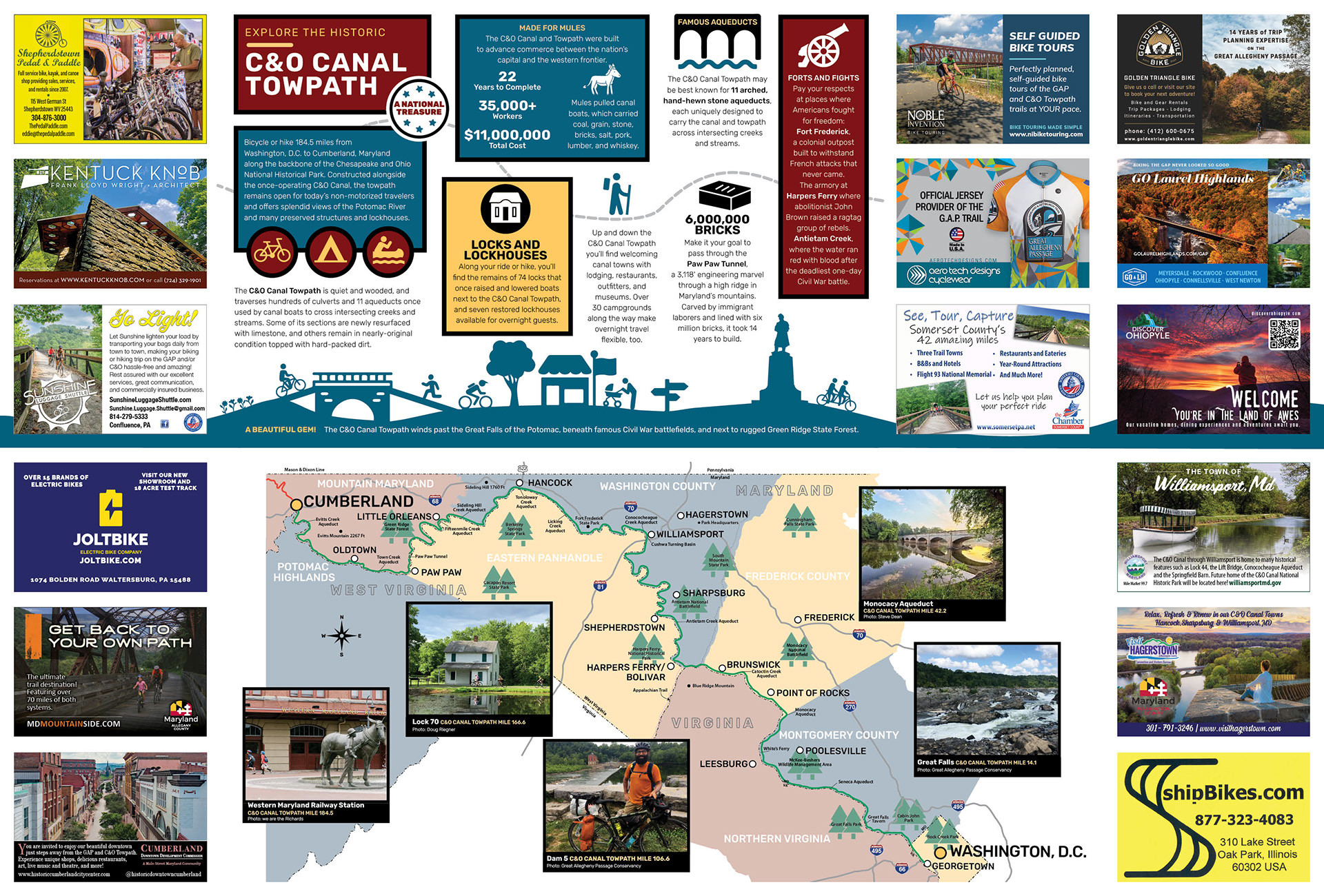 Cover for Two Scenic Trails Brochure Editor: Bryan M. Perry 