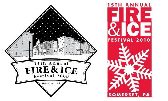 Pin Designs for Somerset Inc's Fire & Ice Festival