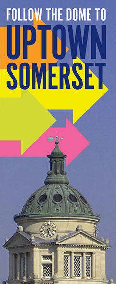 Somerset Inc's promotional brochure for uptown Somerset.        Copy: Stephanie Williams         