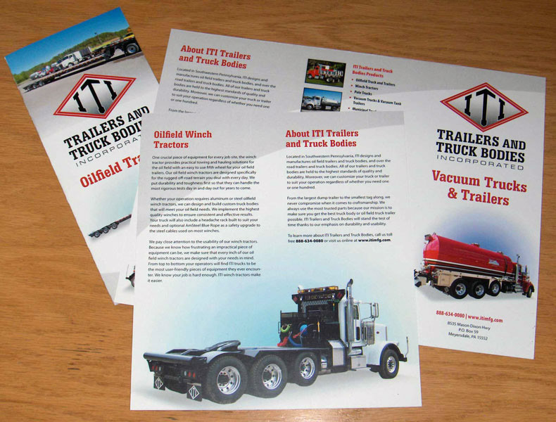 Brochures for ITI Trailers and Truck Bodies