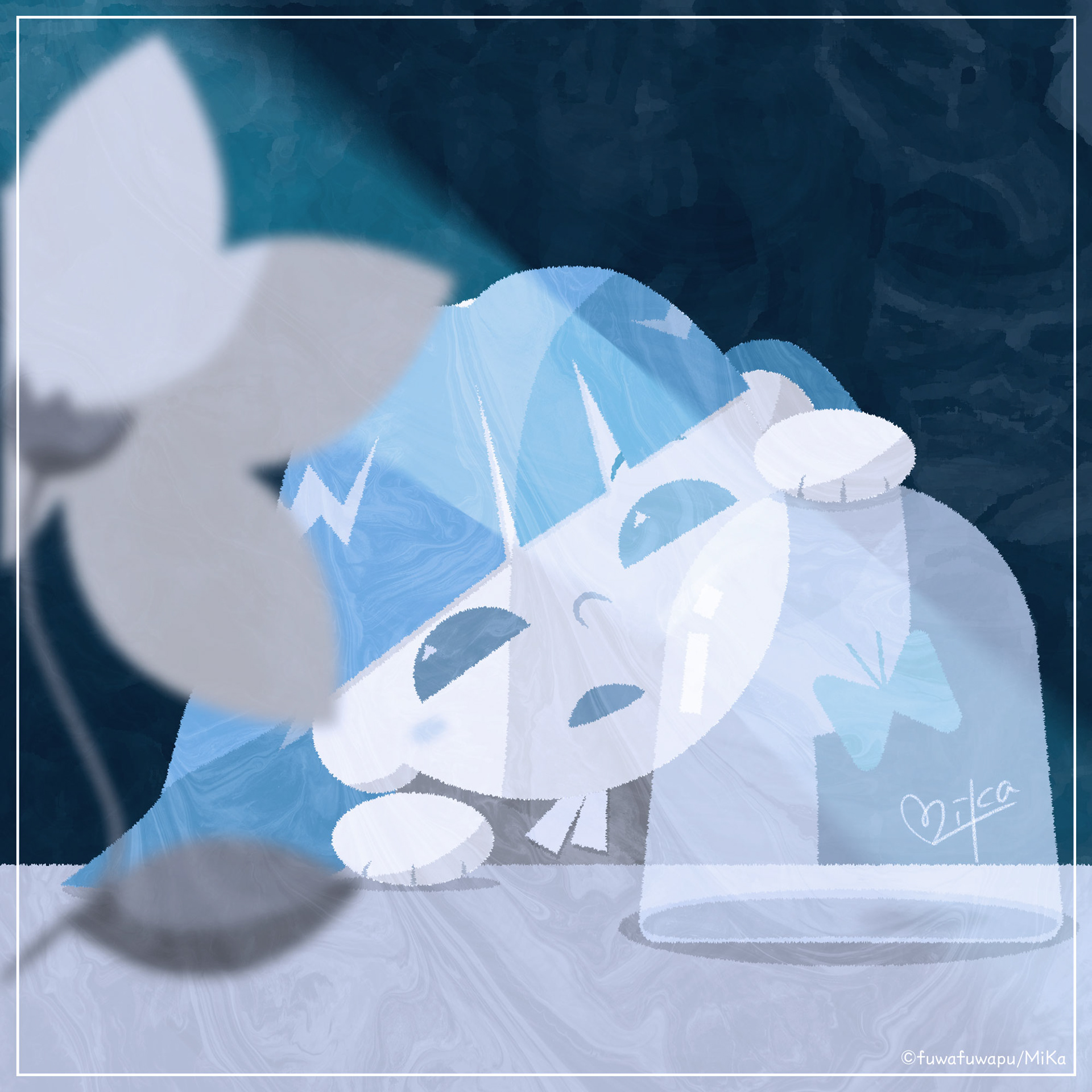 blue girl