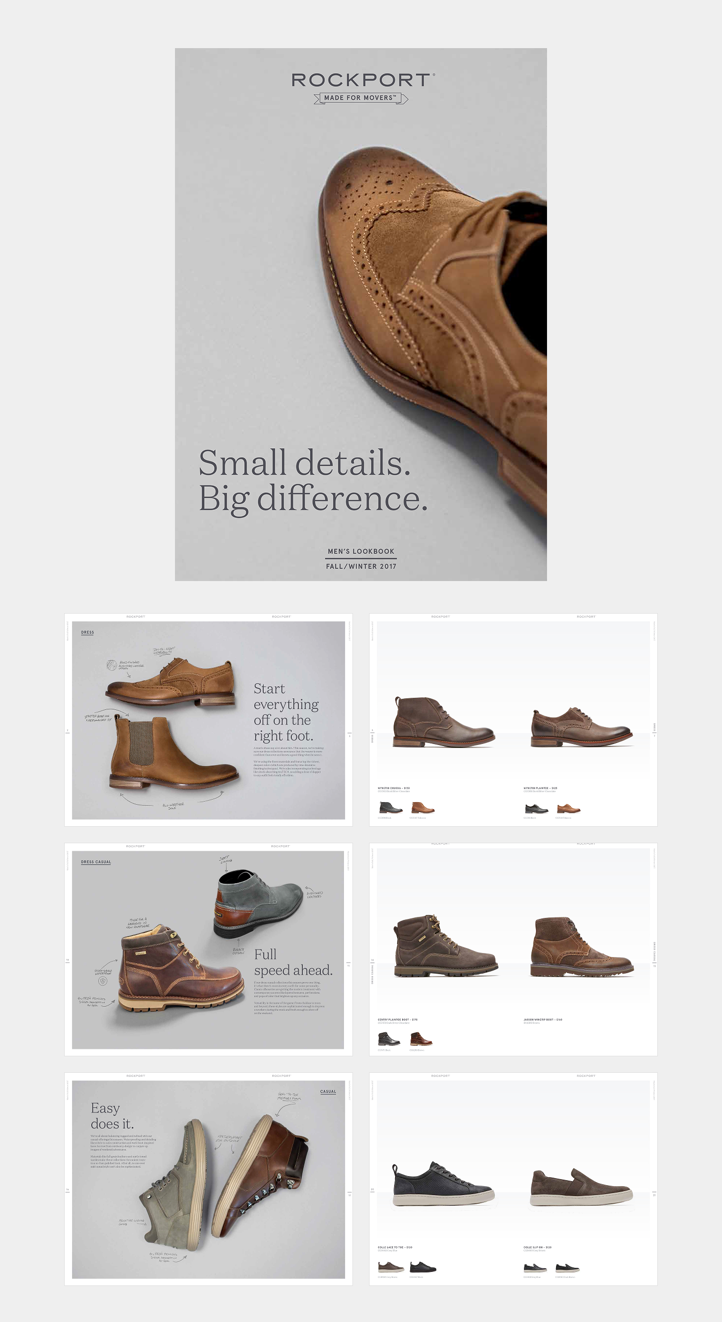 Rockport - Men's Look Book - Cover and Spreads