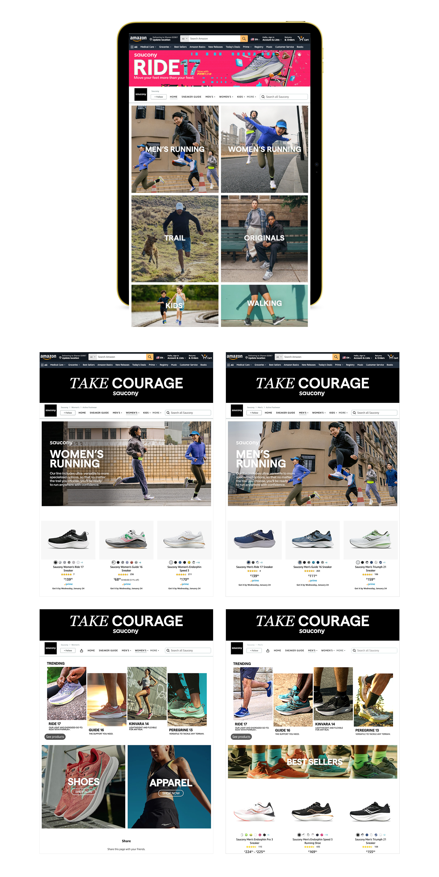 Saucony - Amazon - B2B Store Site