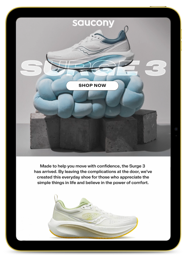 Saucony - Surge 3 launch - Email