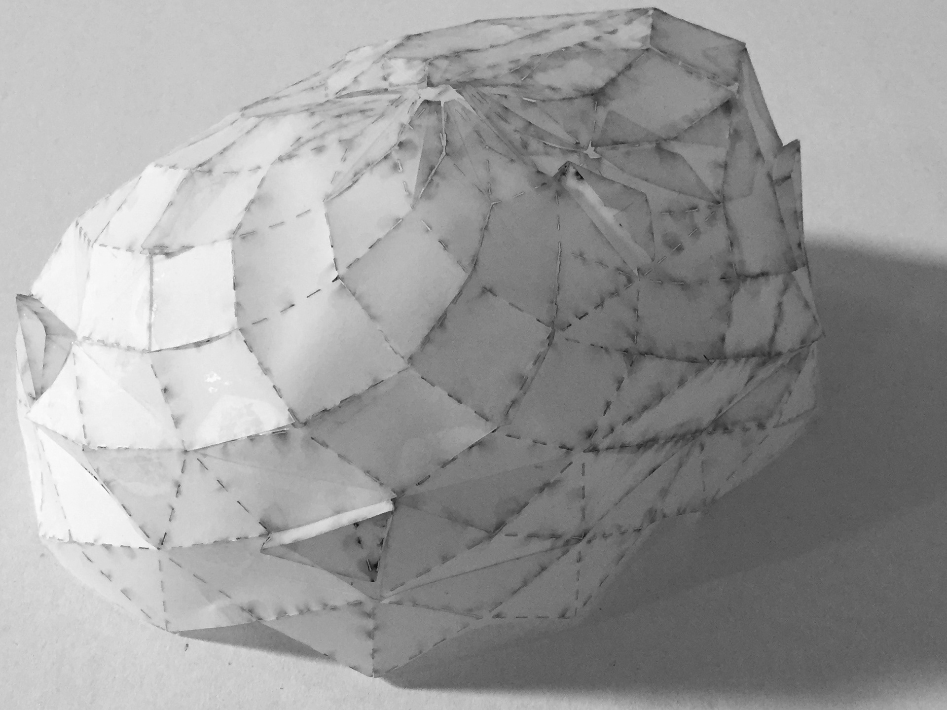 folded paper model / katlanmış kağıt maket