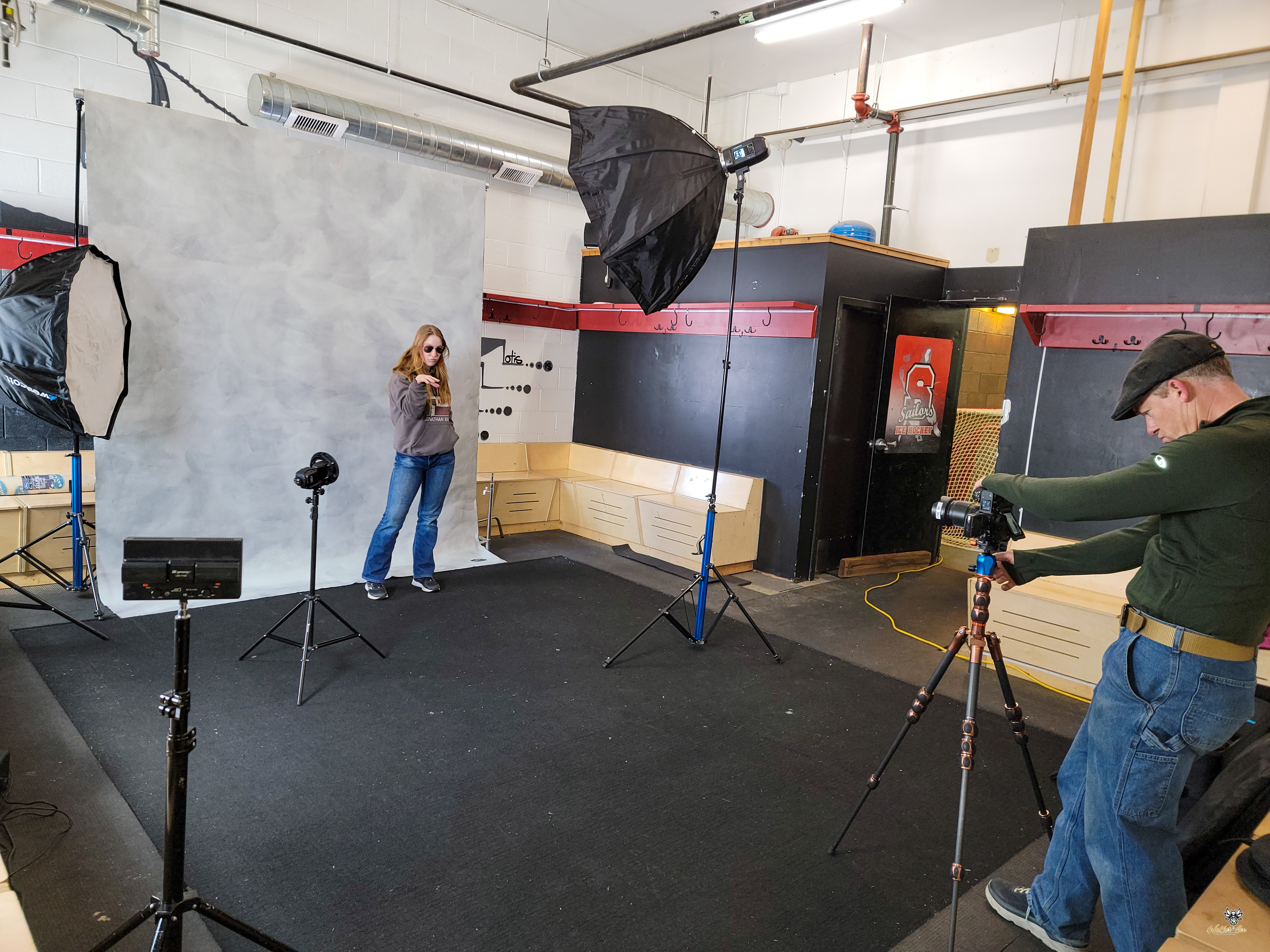 On site at the Ice Arena