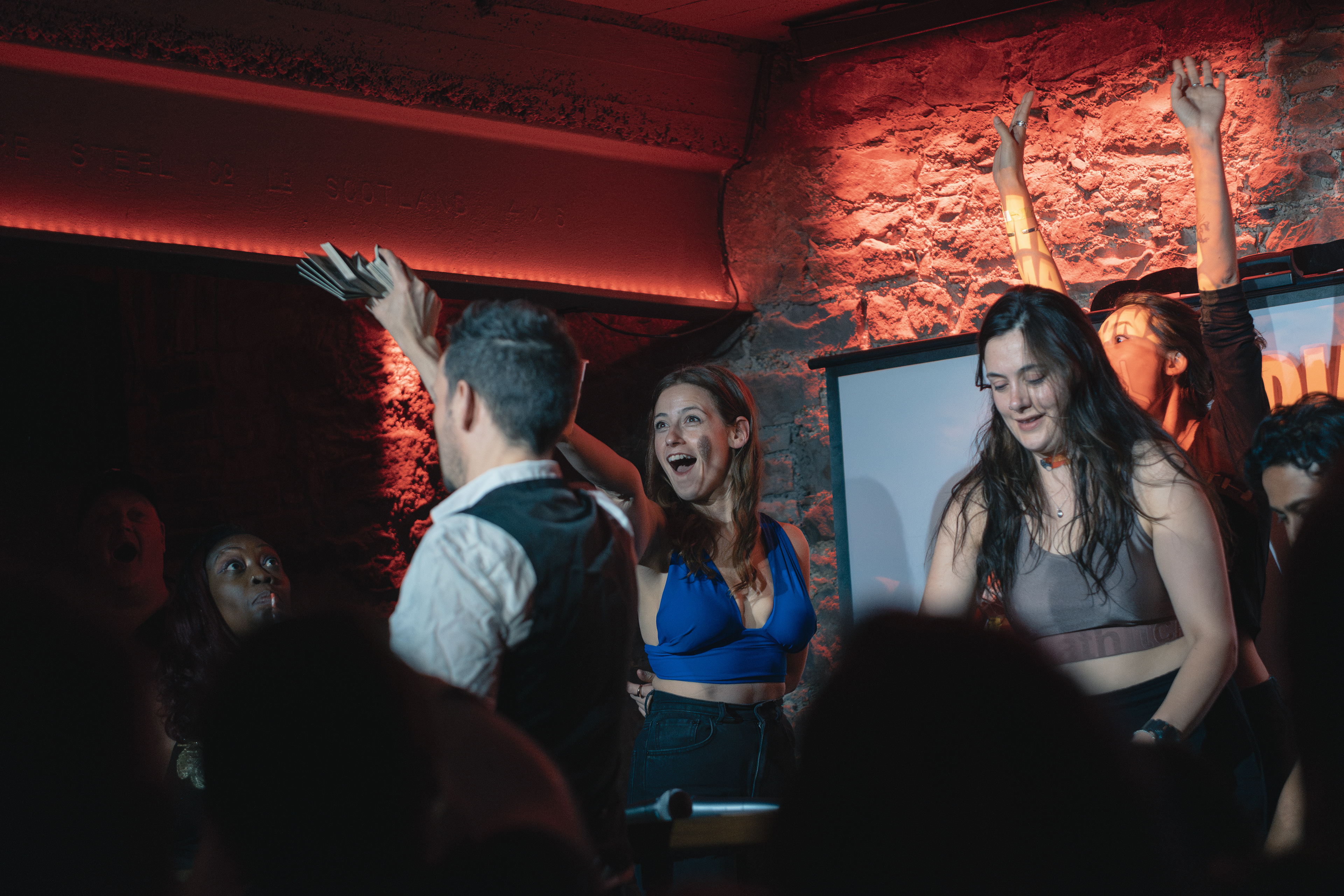 STUART LAWS, CHLOE RADCLIFFE, MARJOLEIN ROBERTSON, SIKISA - COMEDIAN'S BEER MAT FLIPPING CHAMPIONSHIP @ MONKEY BARREL