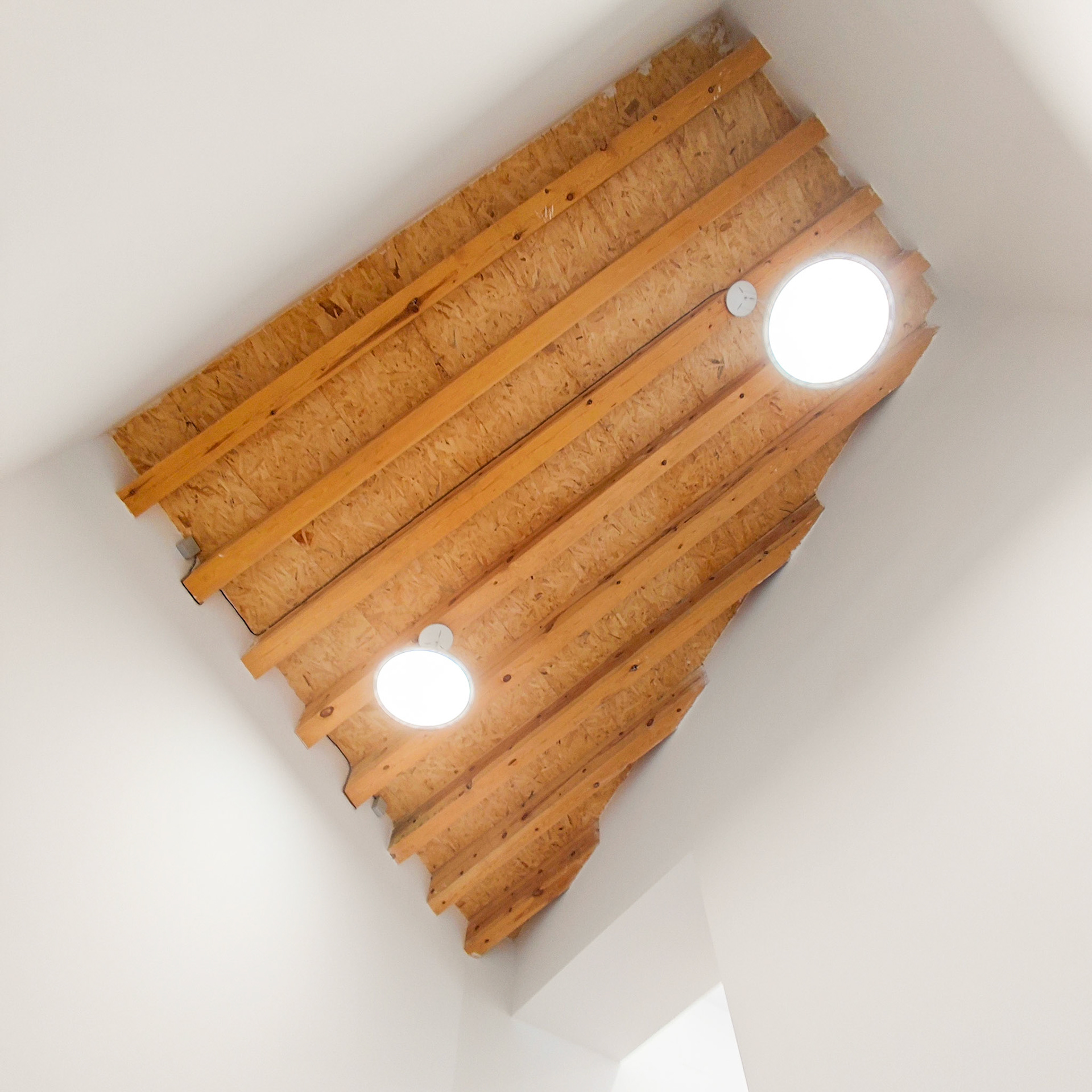Cubierta de la escalera