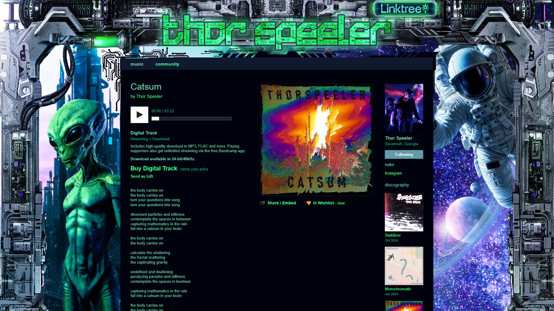 Thor Speeler Bandcamp Design