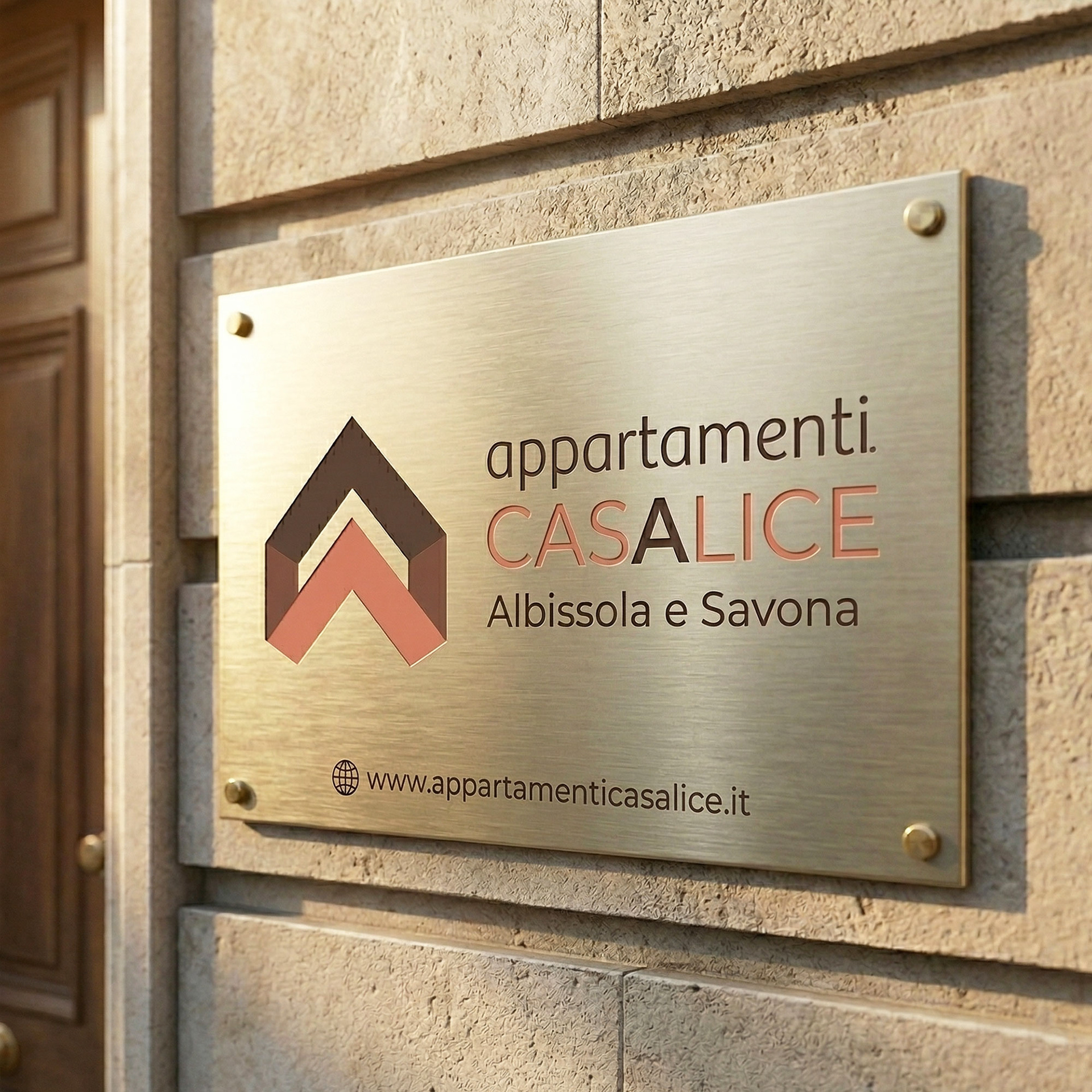 Targa esterna con logo cliente