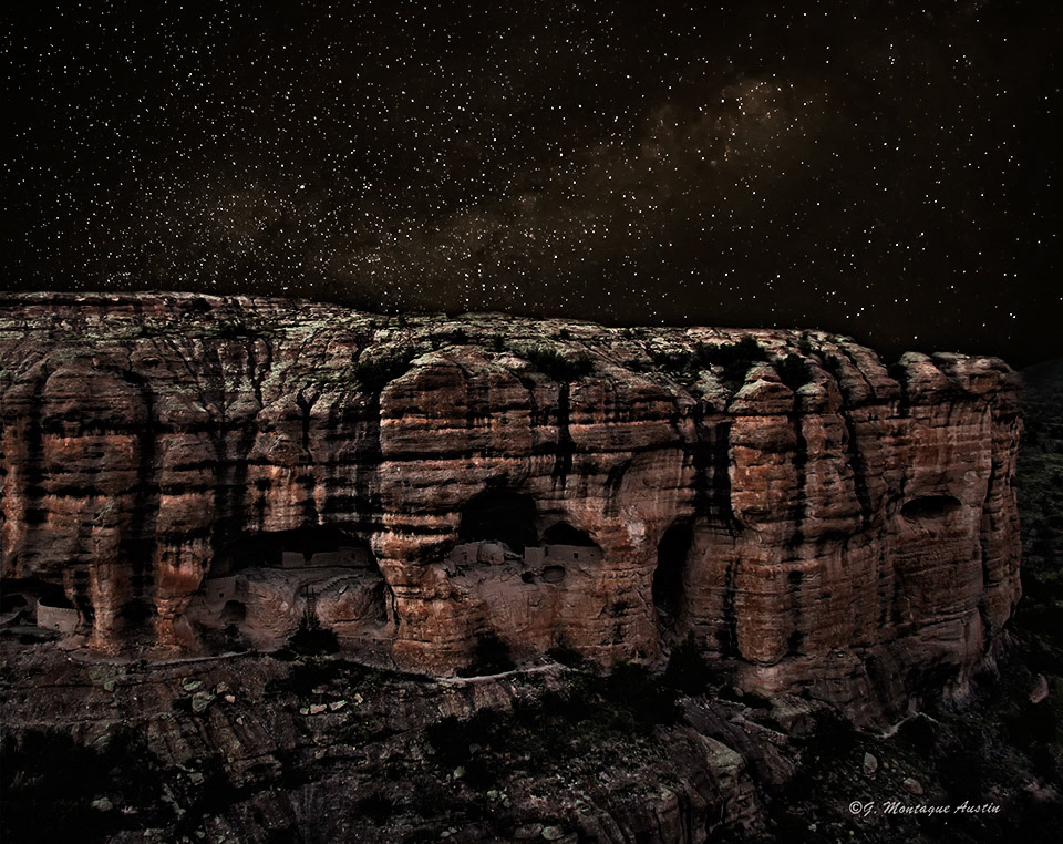 Gila Cliff Dwellings Night