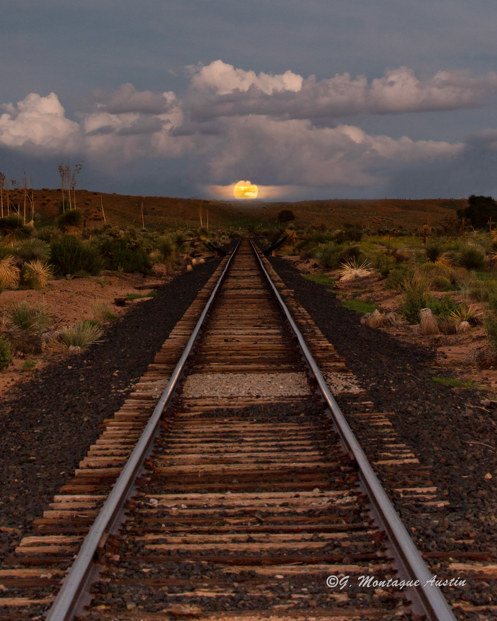 Tyrone Railroad Moonrise 