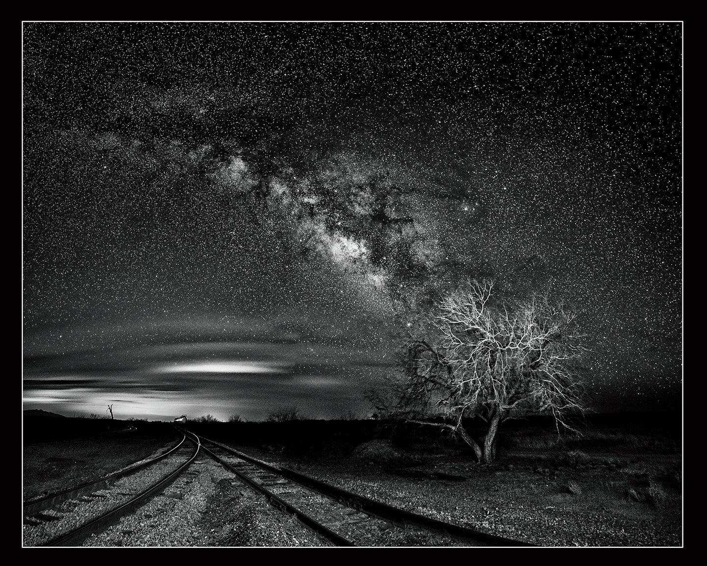 Whitewater Rd. Railroad B&W