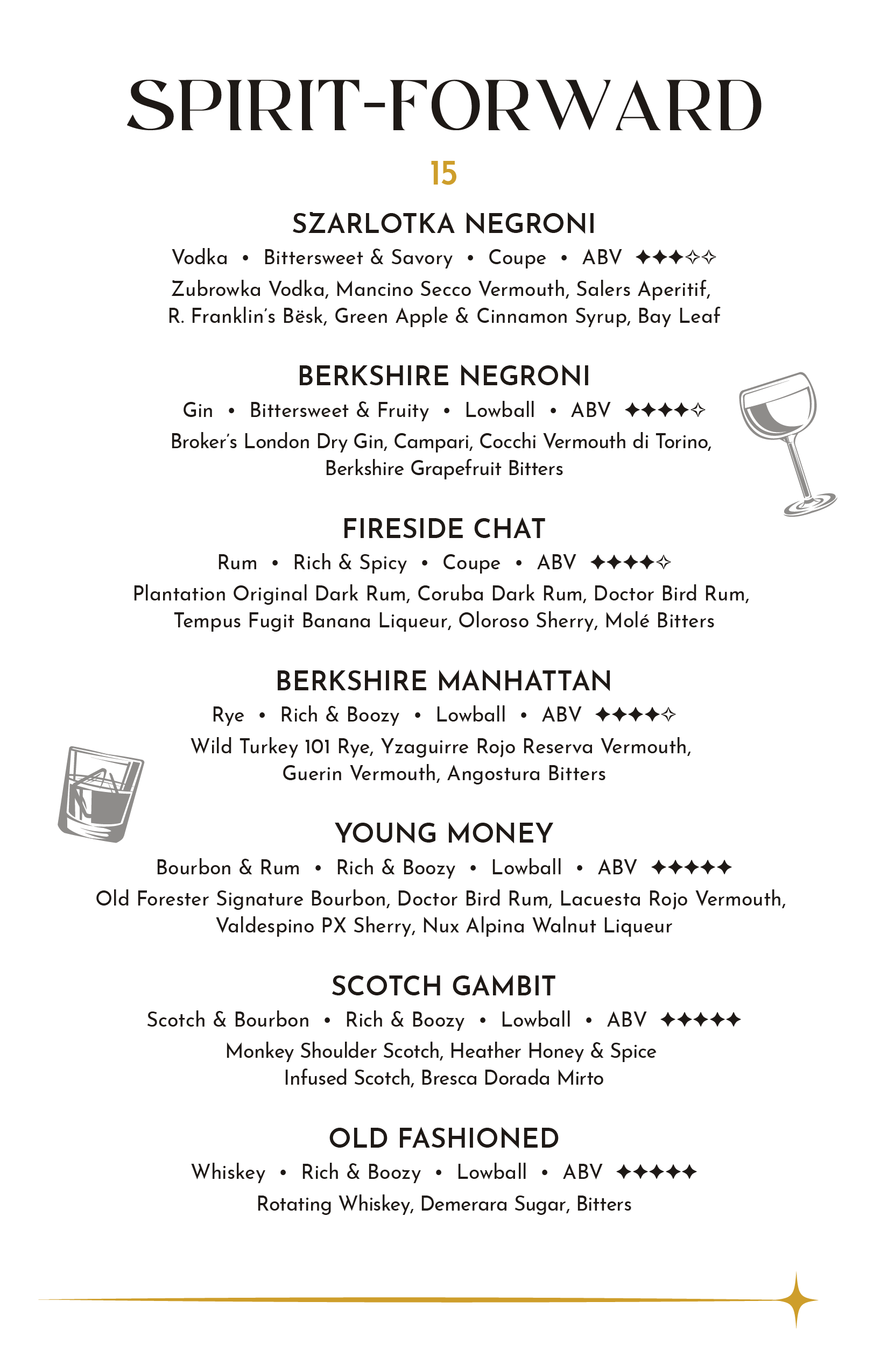 Spirit-Forward Cocktails