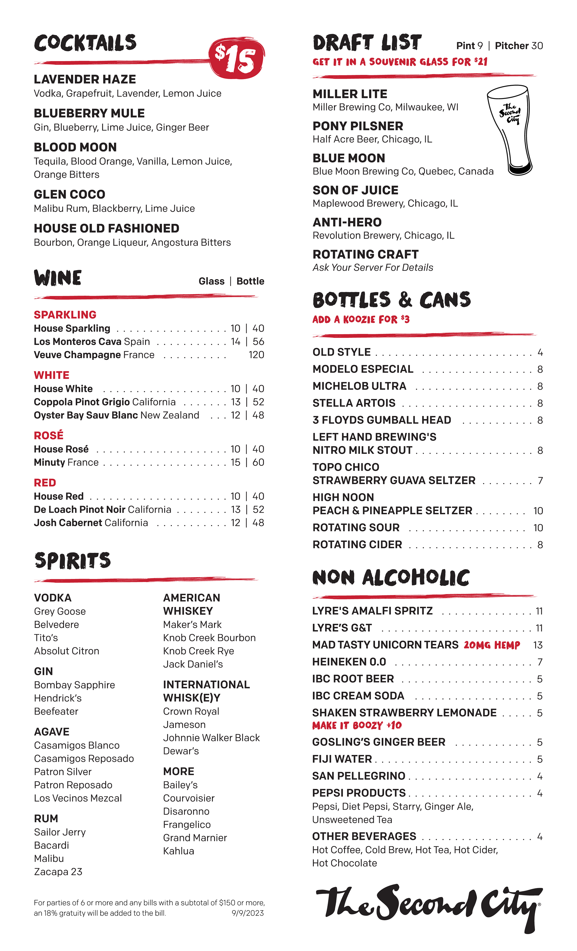 Chicago Theater Beverage