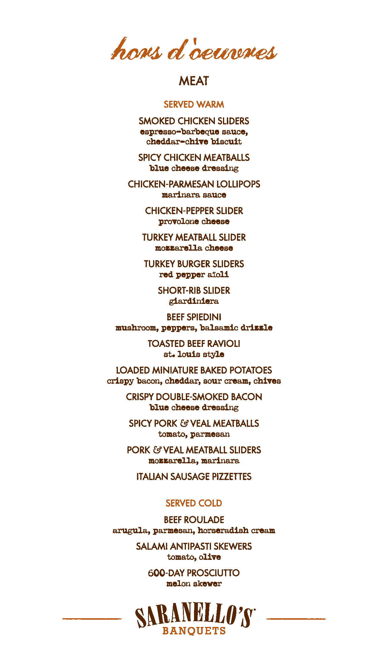 Hors d'Oeuvres