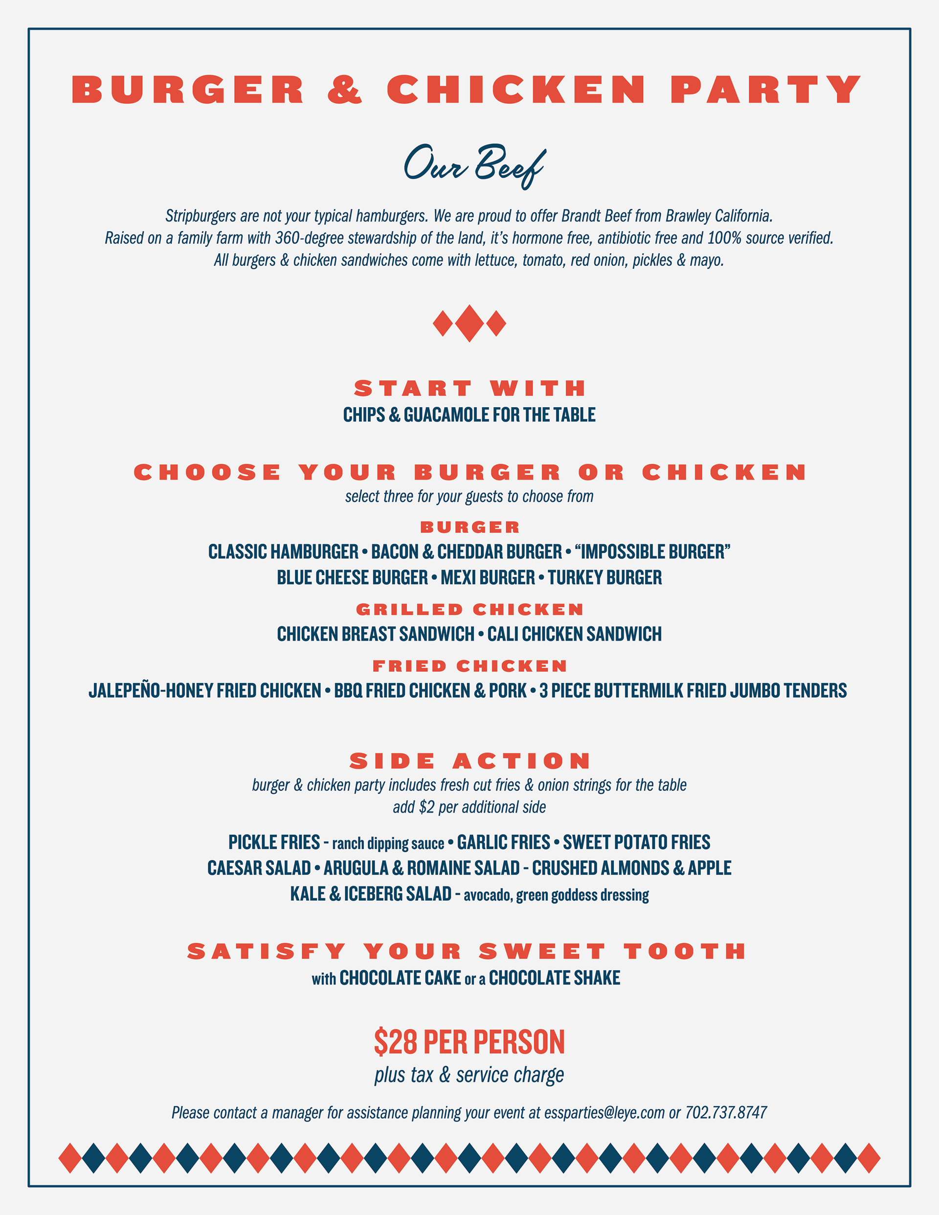PASE Burger/Chicken Party