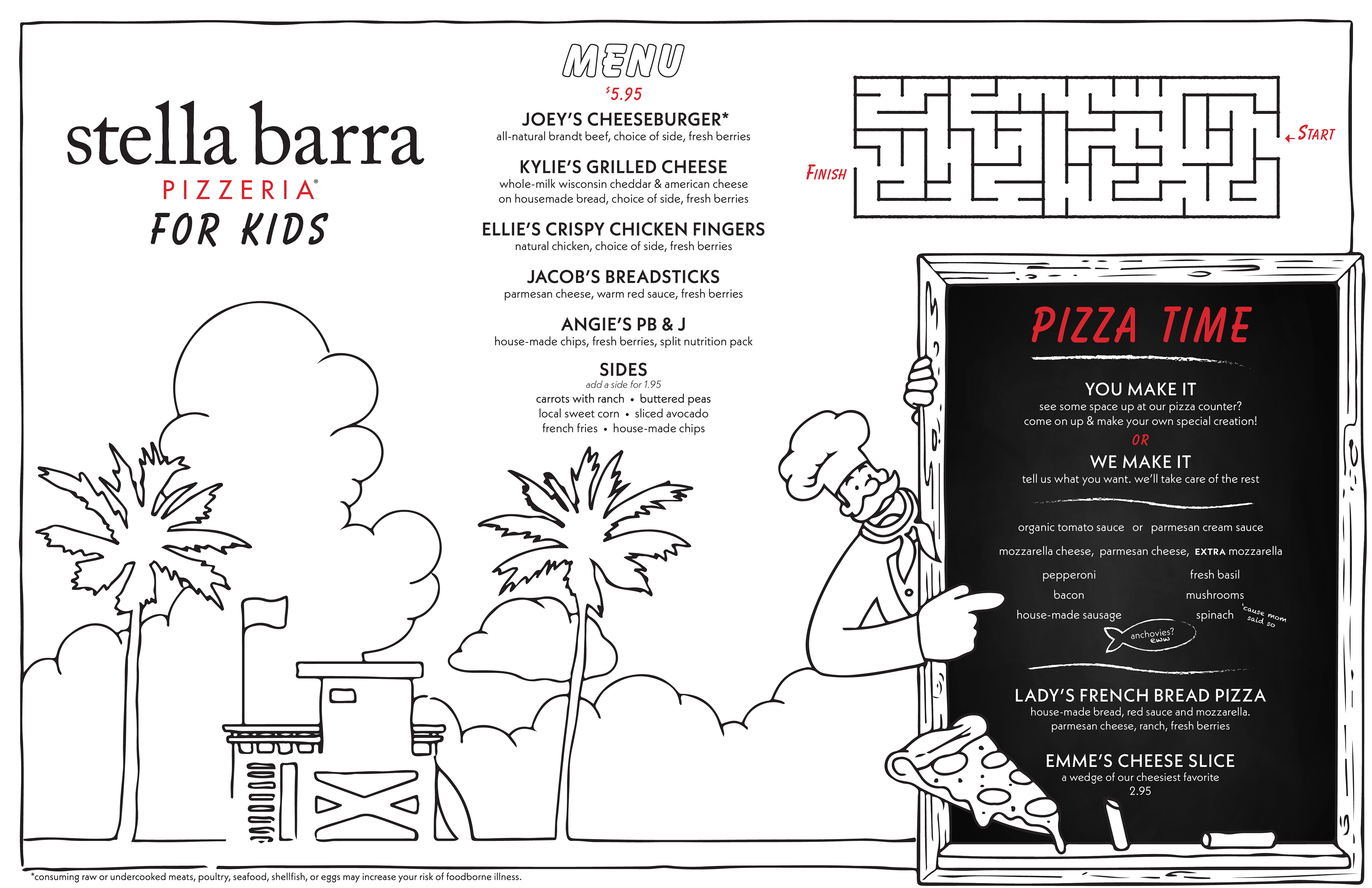 Santa Monica Kid's Menu (old branding)